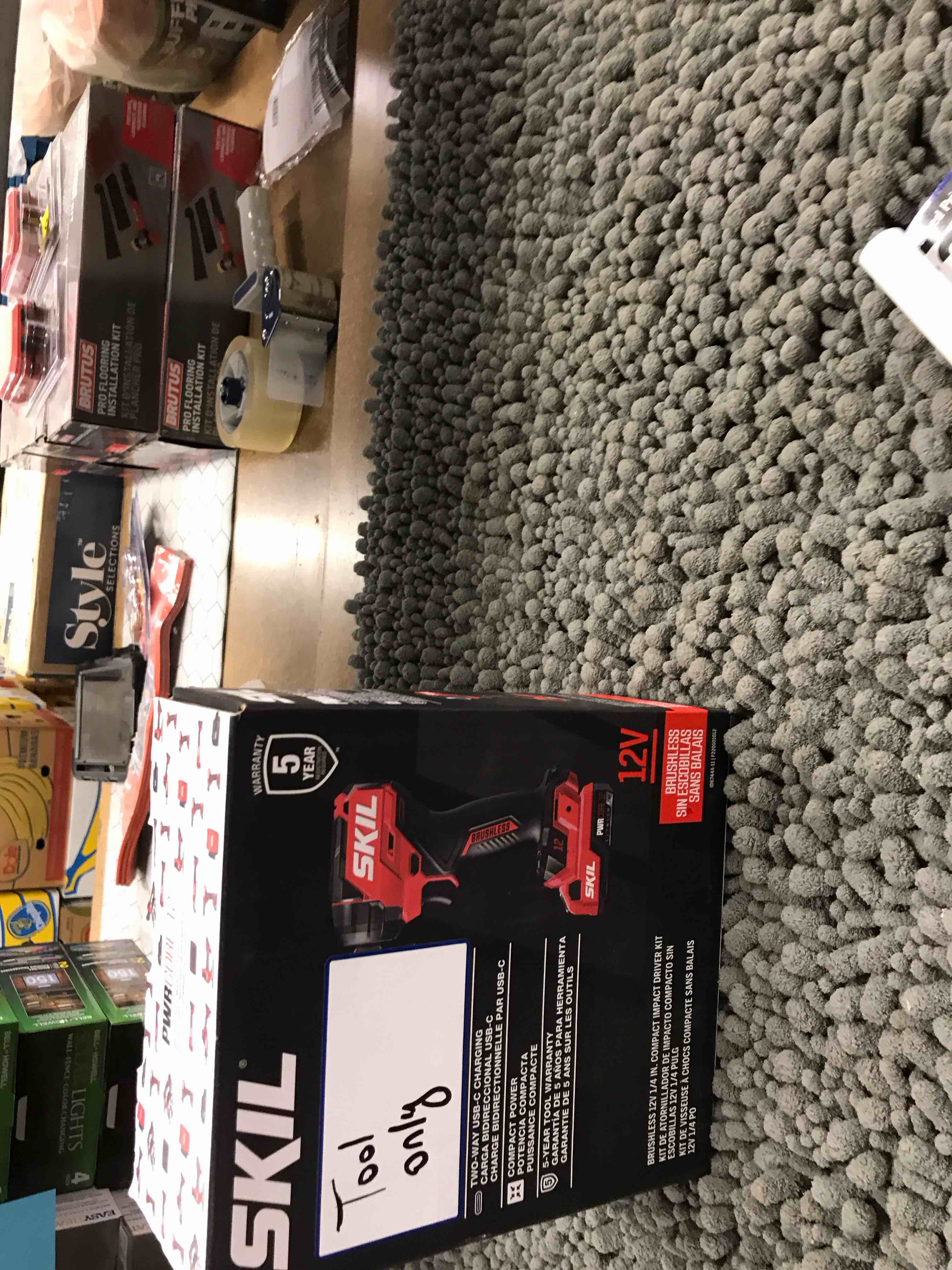 Condition photo showing As Is for skil impact driver kit