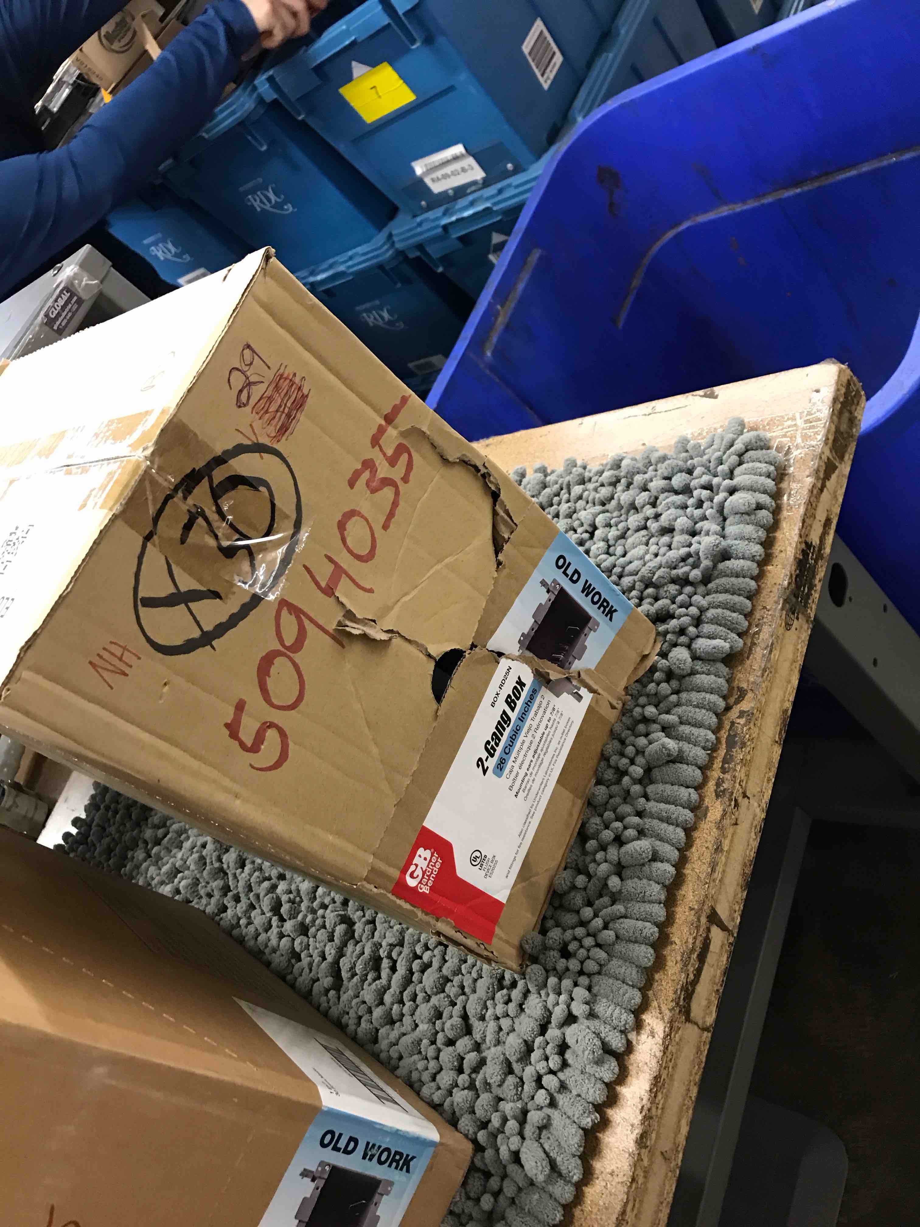 Condition photo showing As Is for 2 gang box