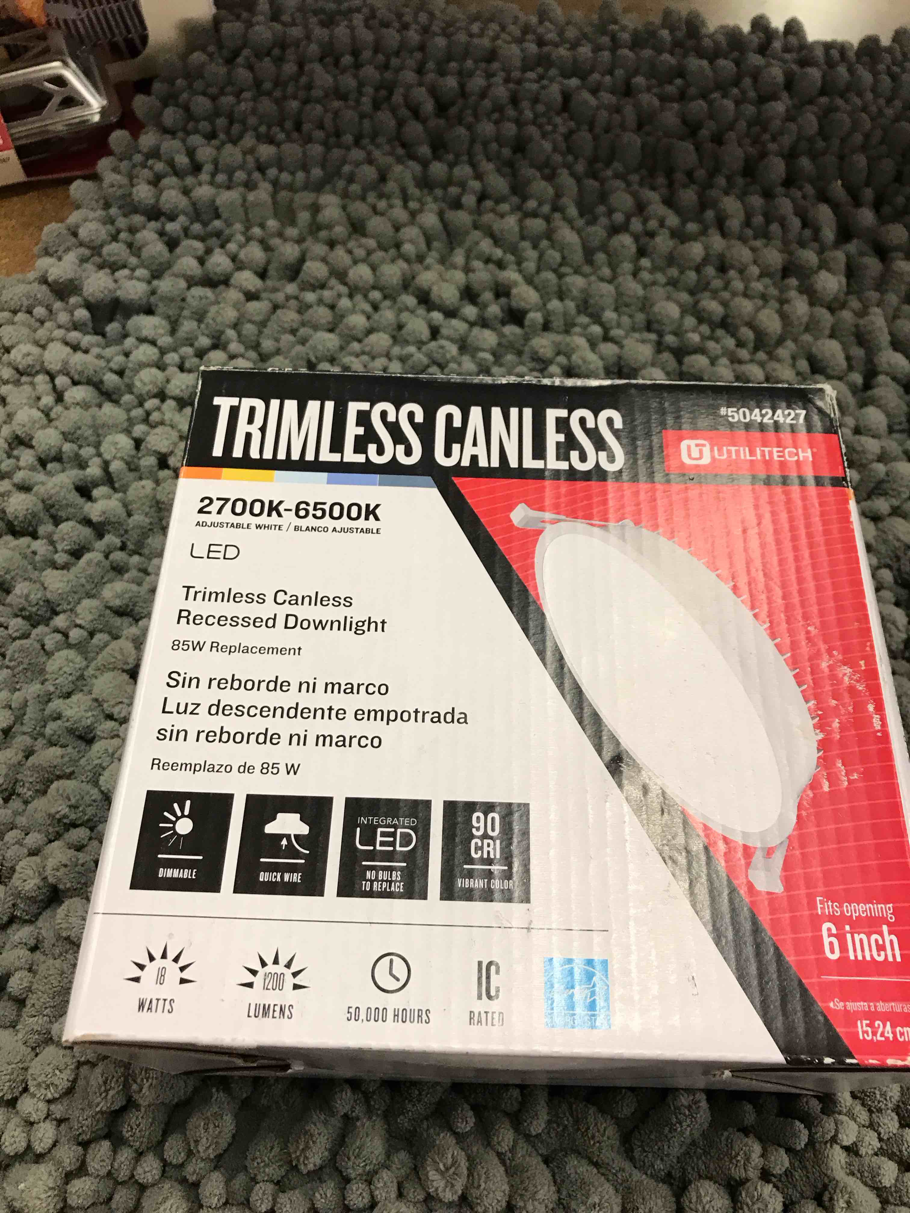 Condition photo showing As Is for 6 in downlight