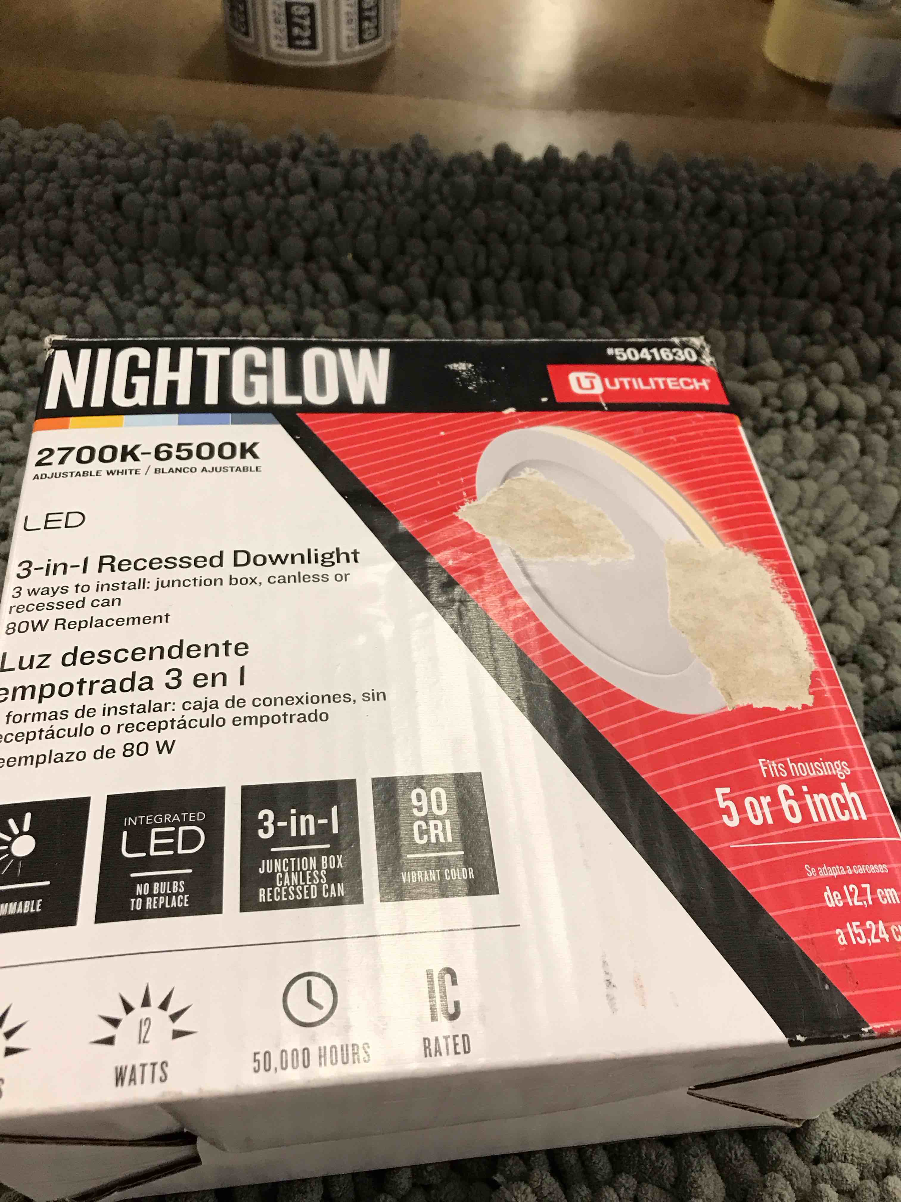 Condition photo showing As Is for 3 in 1 recesses downlight