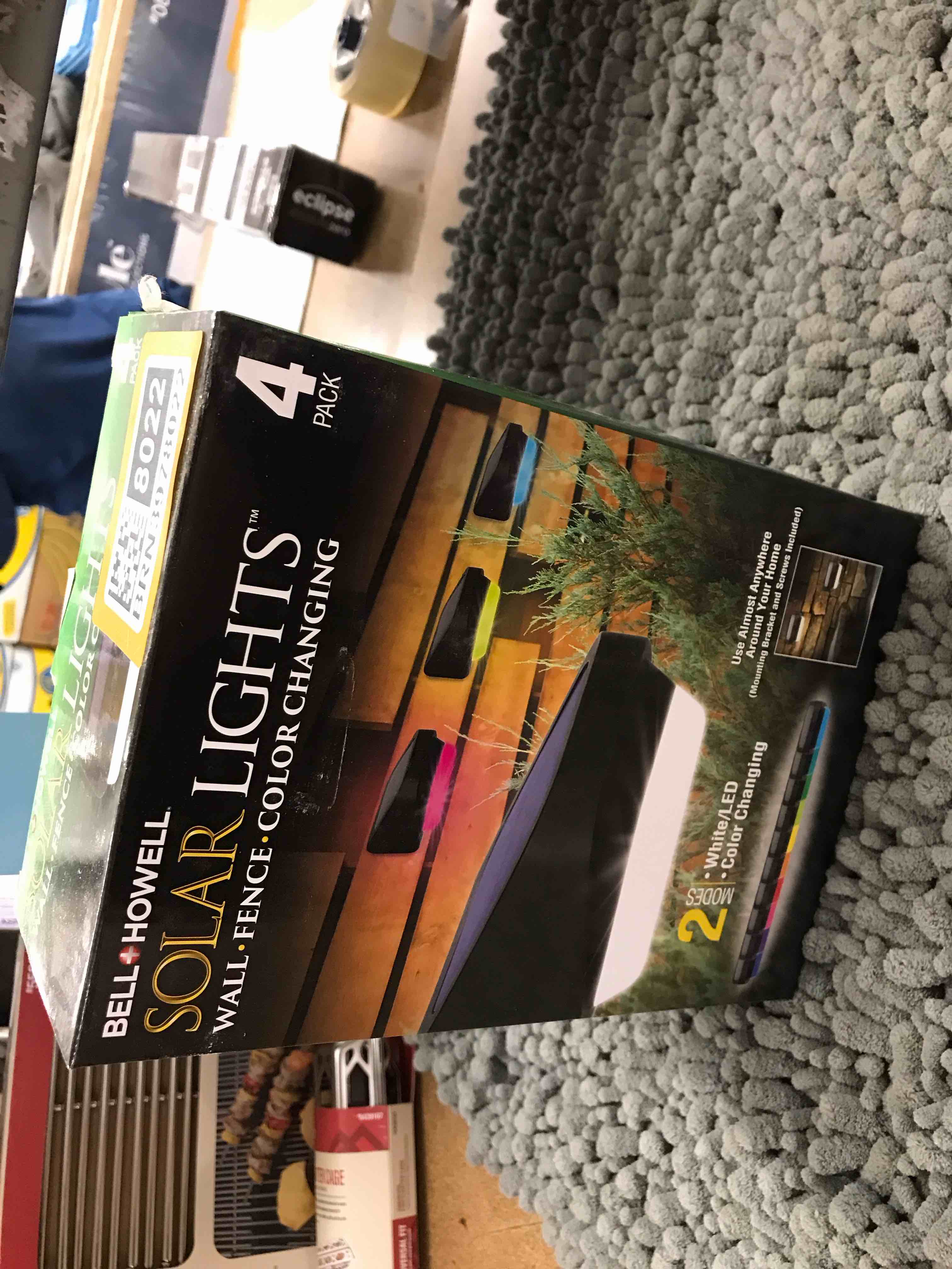 Condition photo showing As Is for 4 pack solar lights