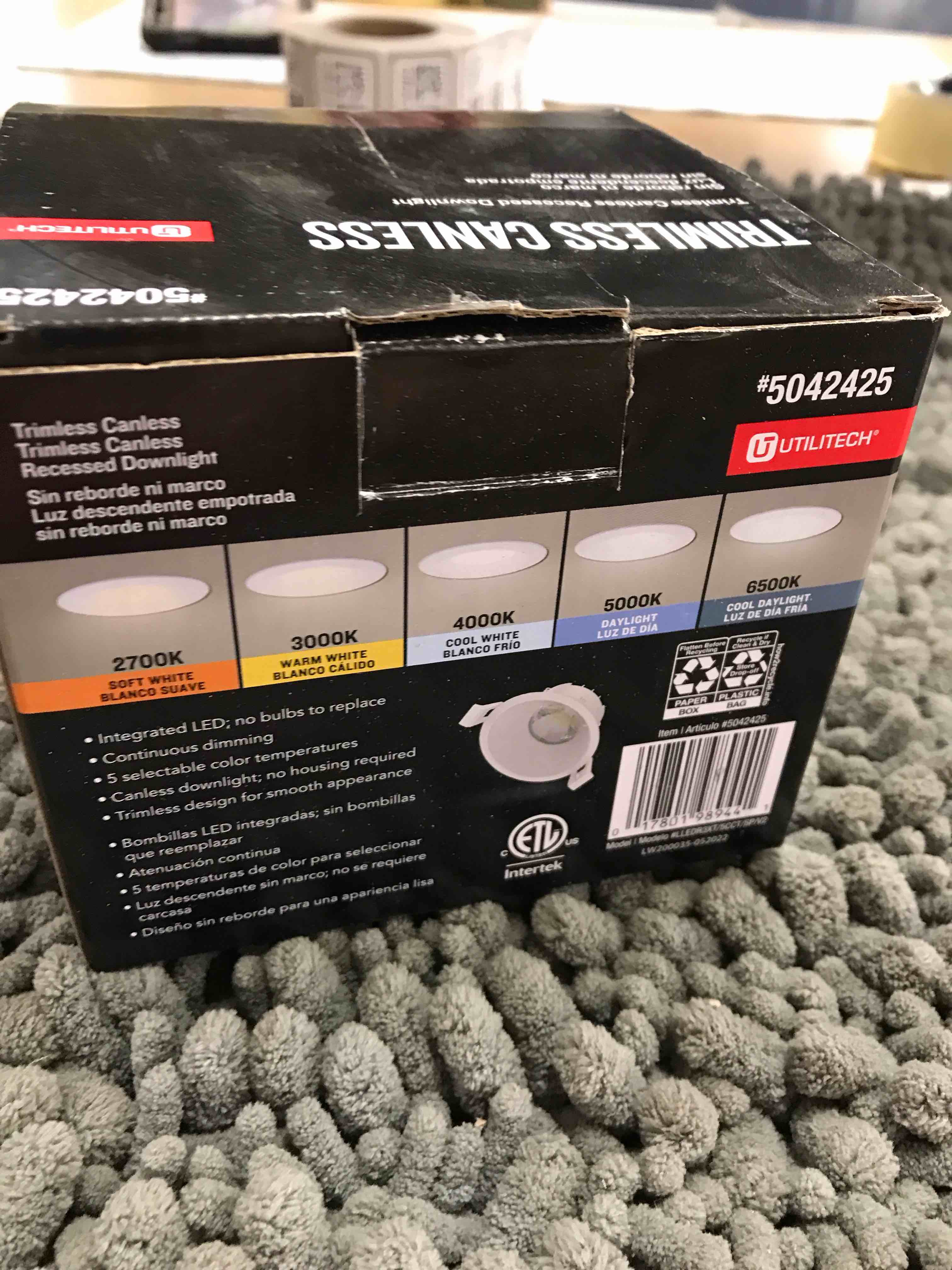 Condition photo showing As Is for 3 in recessed light