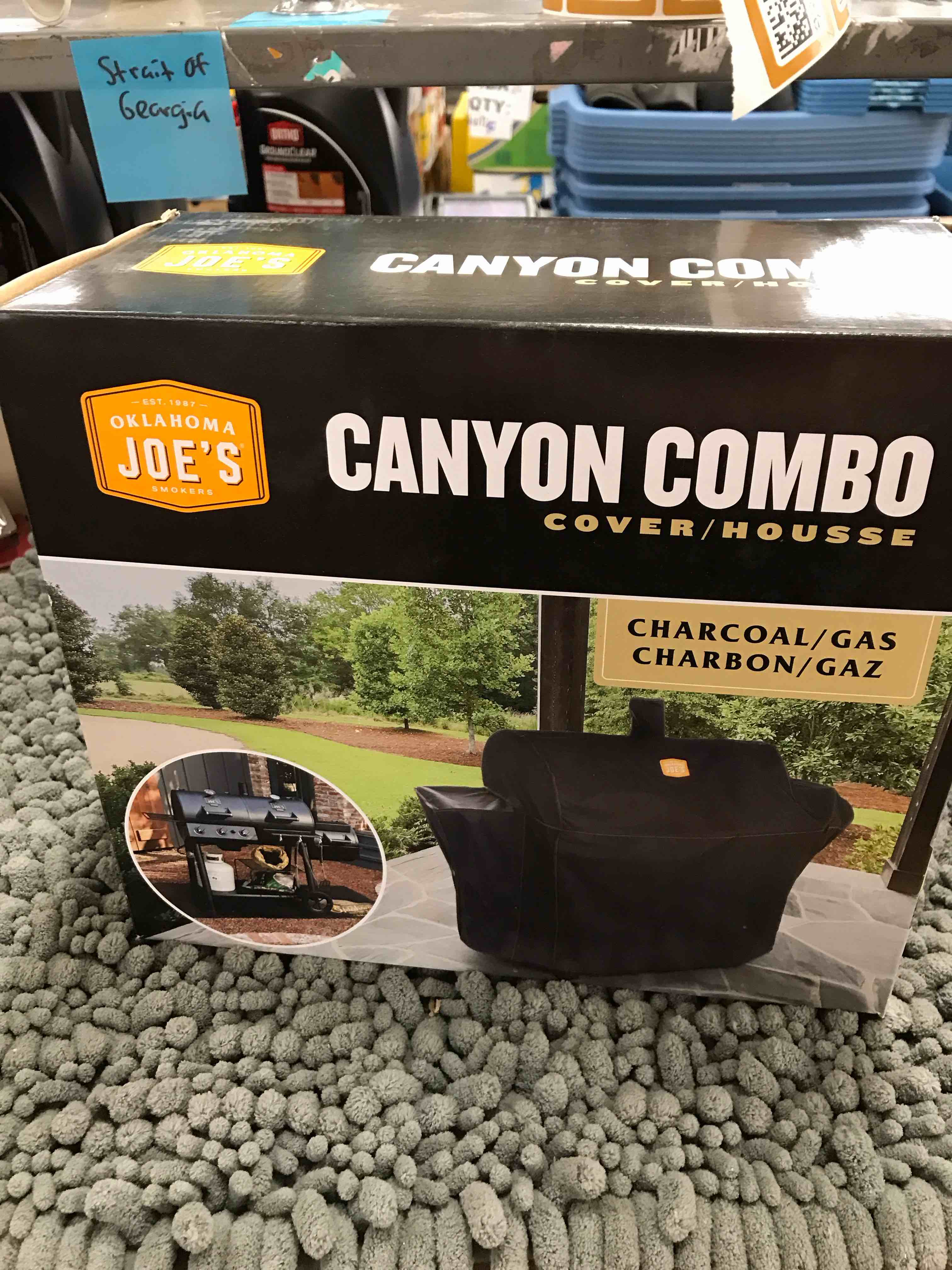 Condition photo showing Good Condition for Oklahoma Joe's® Canyon Combo Smoker/Grill Cover - 5375197P04