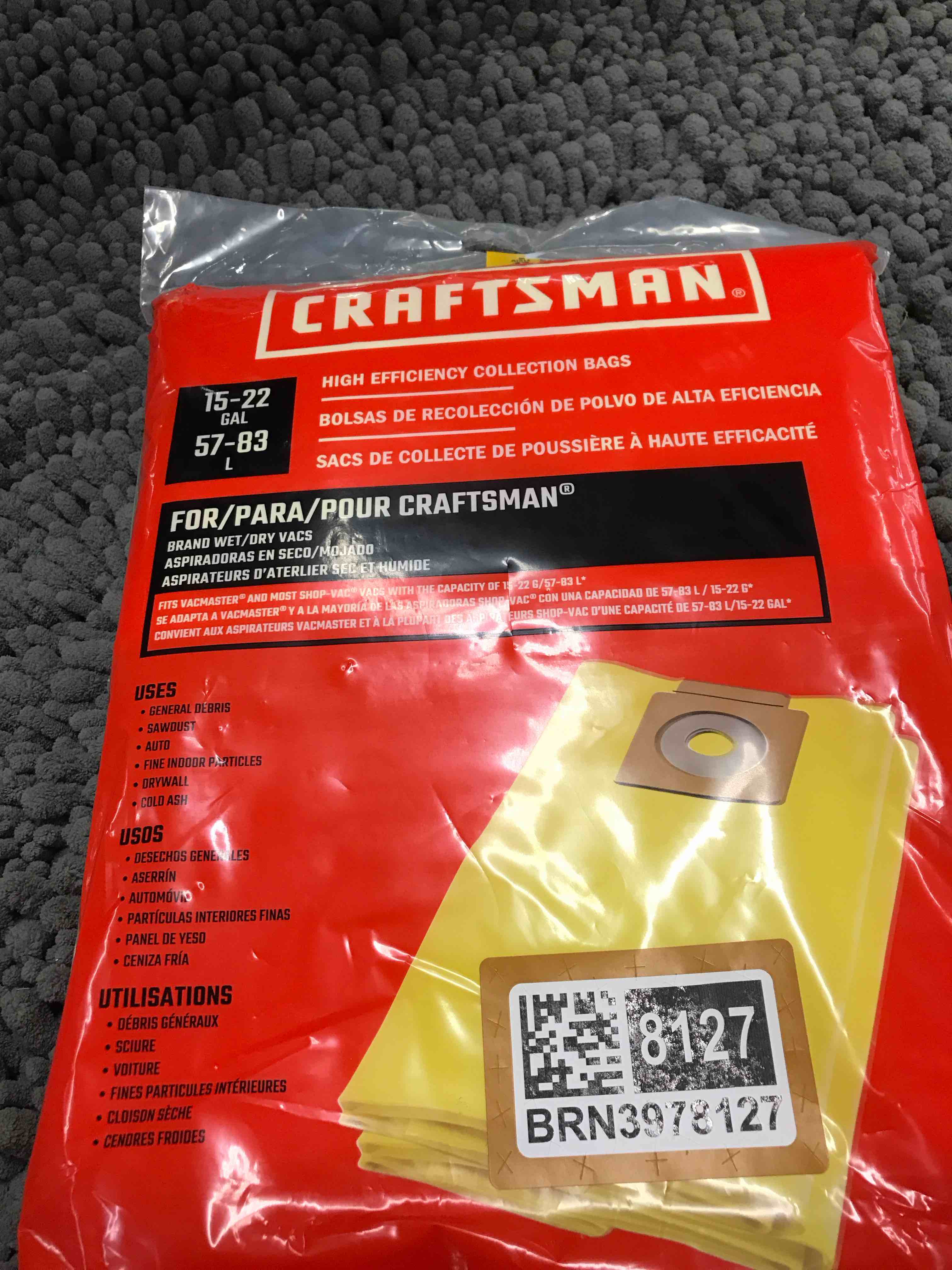 Condition photo showing New/Like New for 15-22 gal collection bag