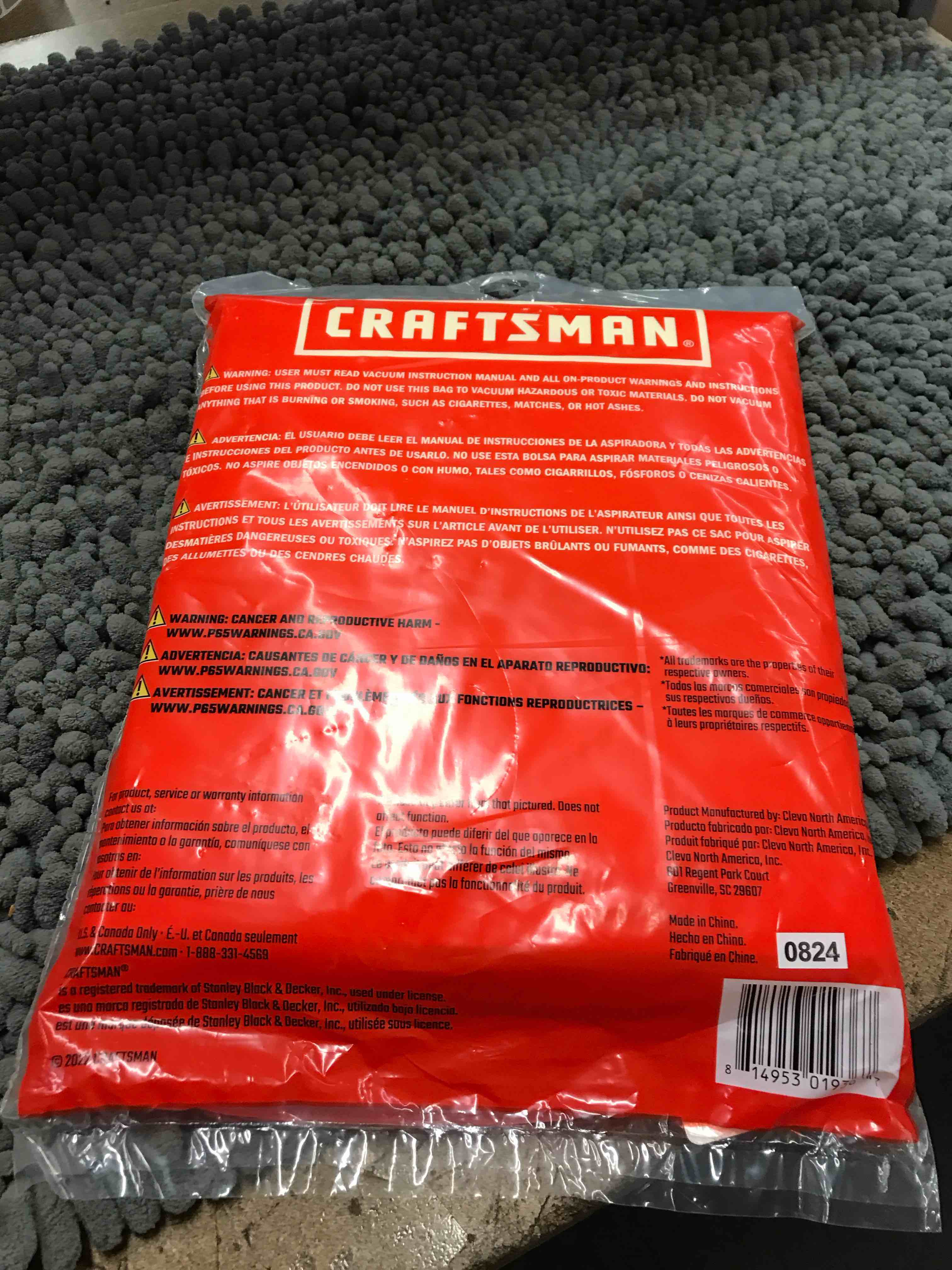 Condition photo showing New/Like New for high efficiency collection bags