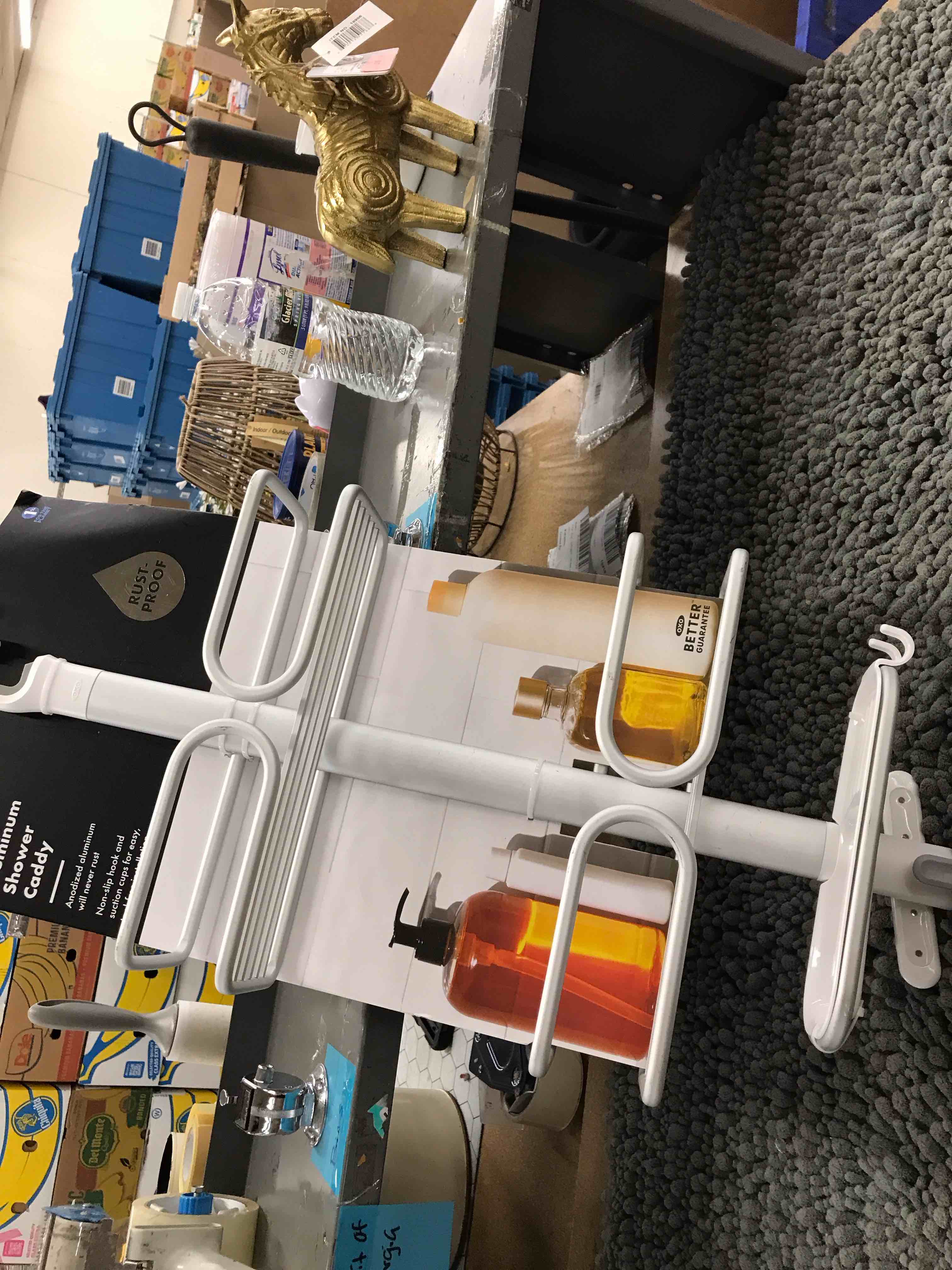 Condition photo showing Good Condition for aluminum shower caddy