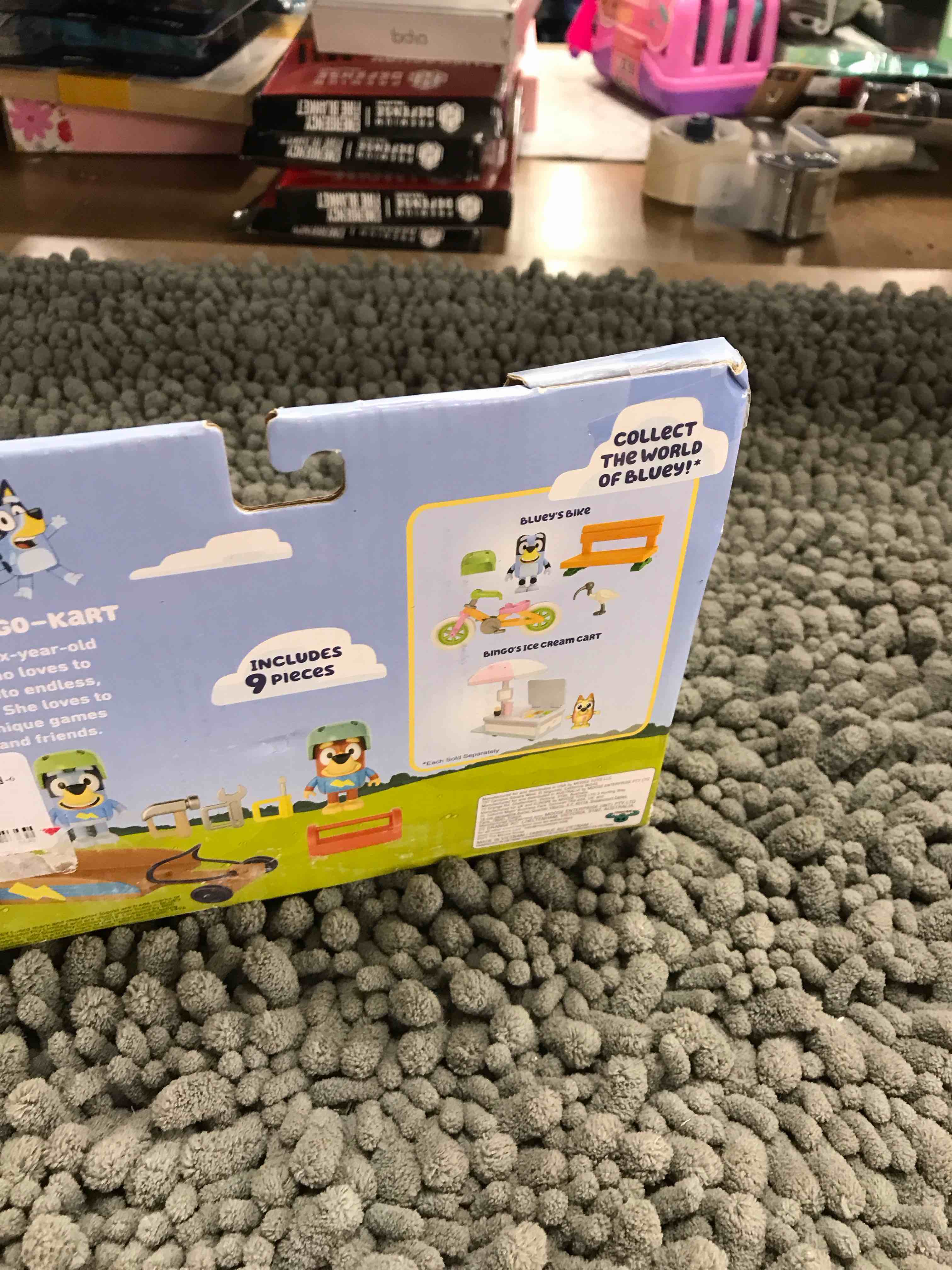 Condition photo showing Good Condition for Bluey go cart toy