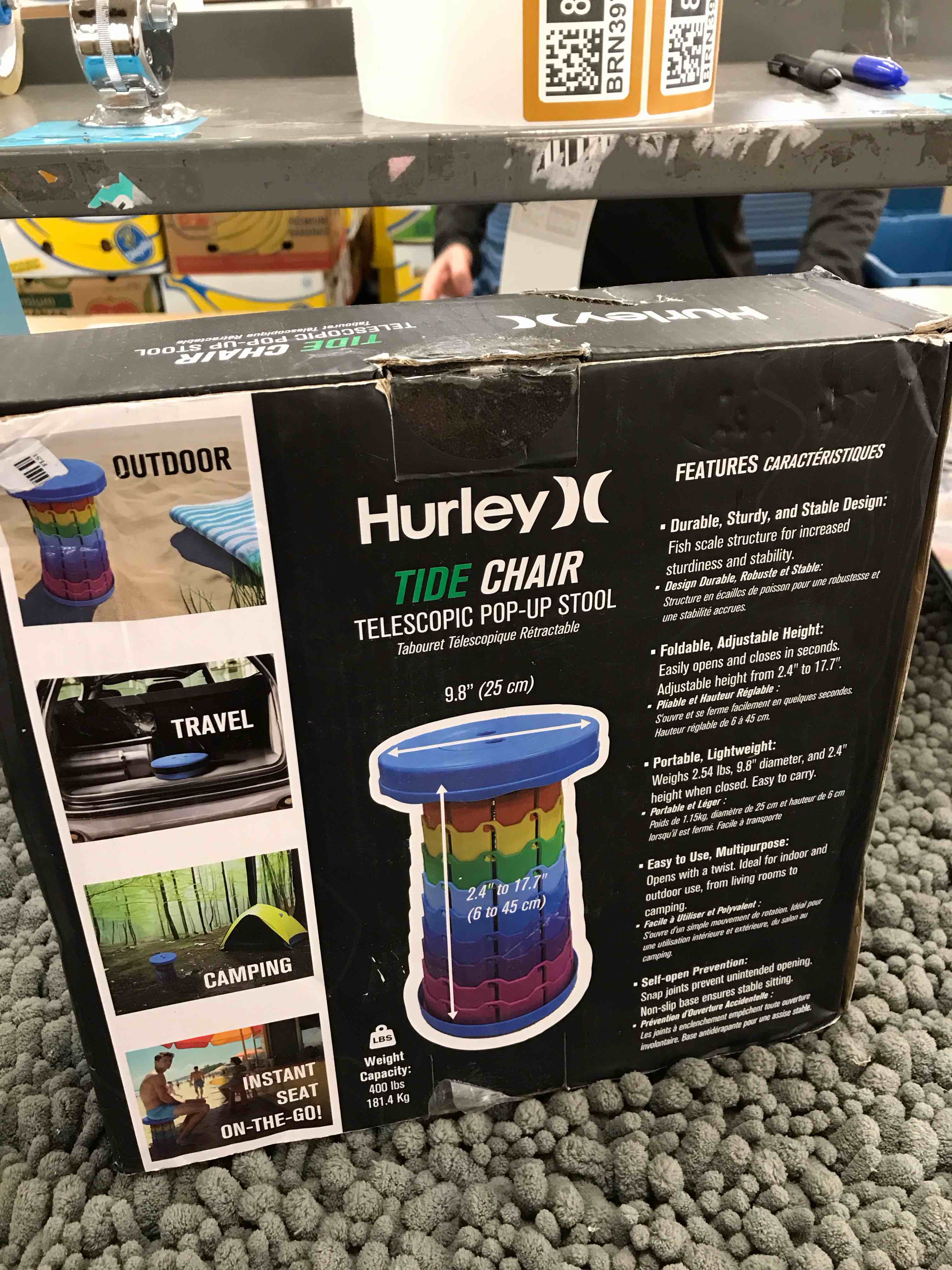 Condition photo showing Good Condition for pop up stool