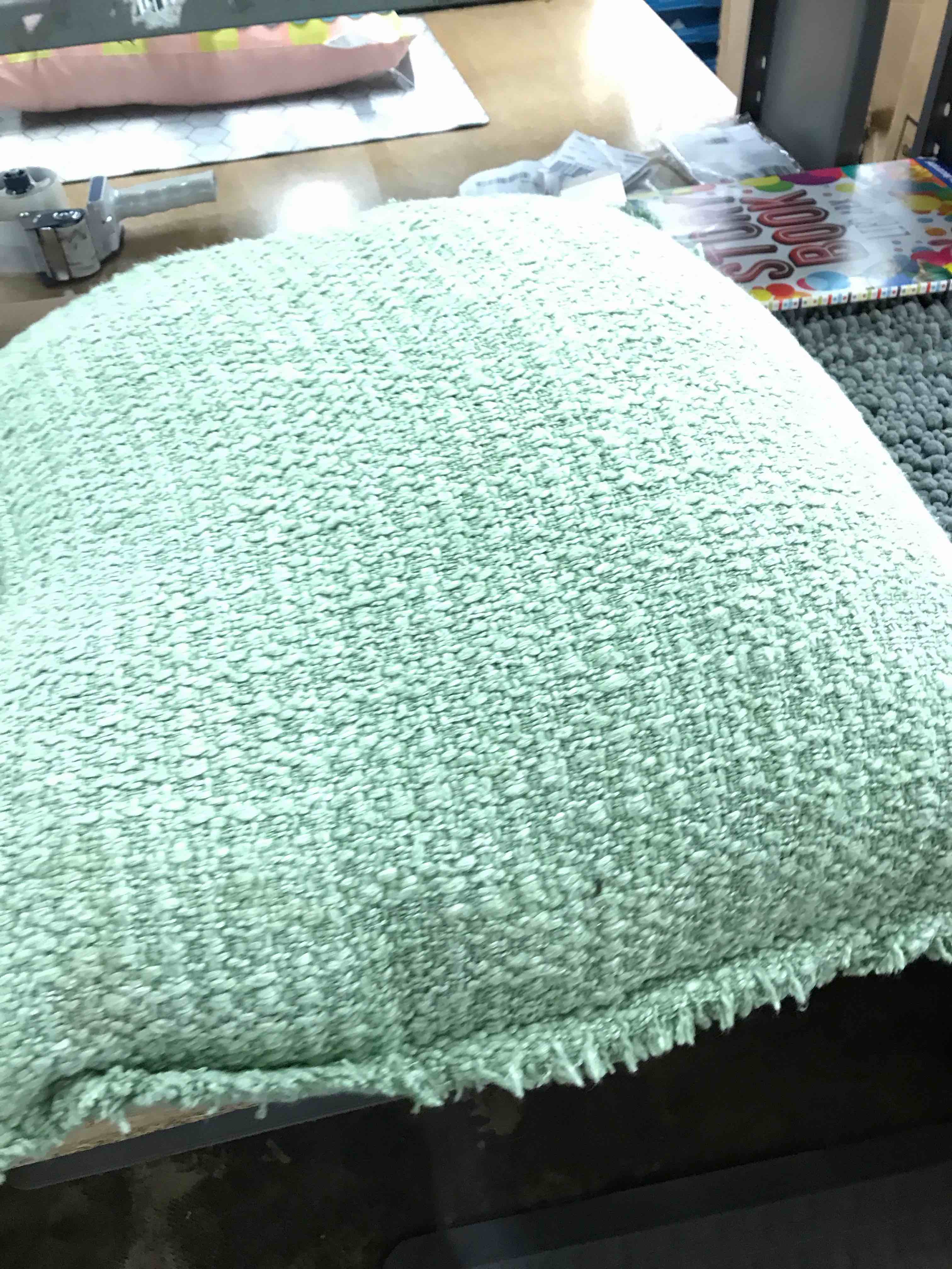 green pillow