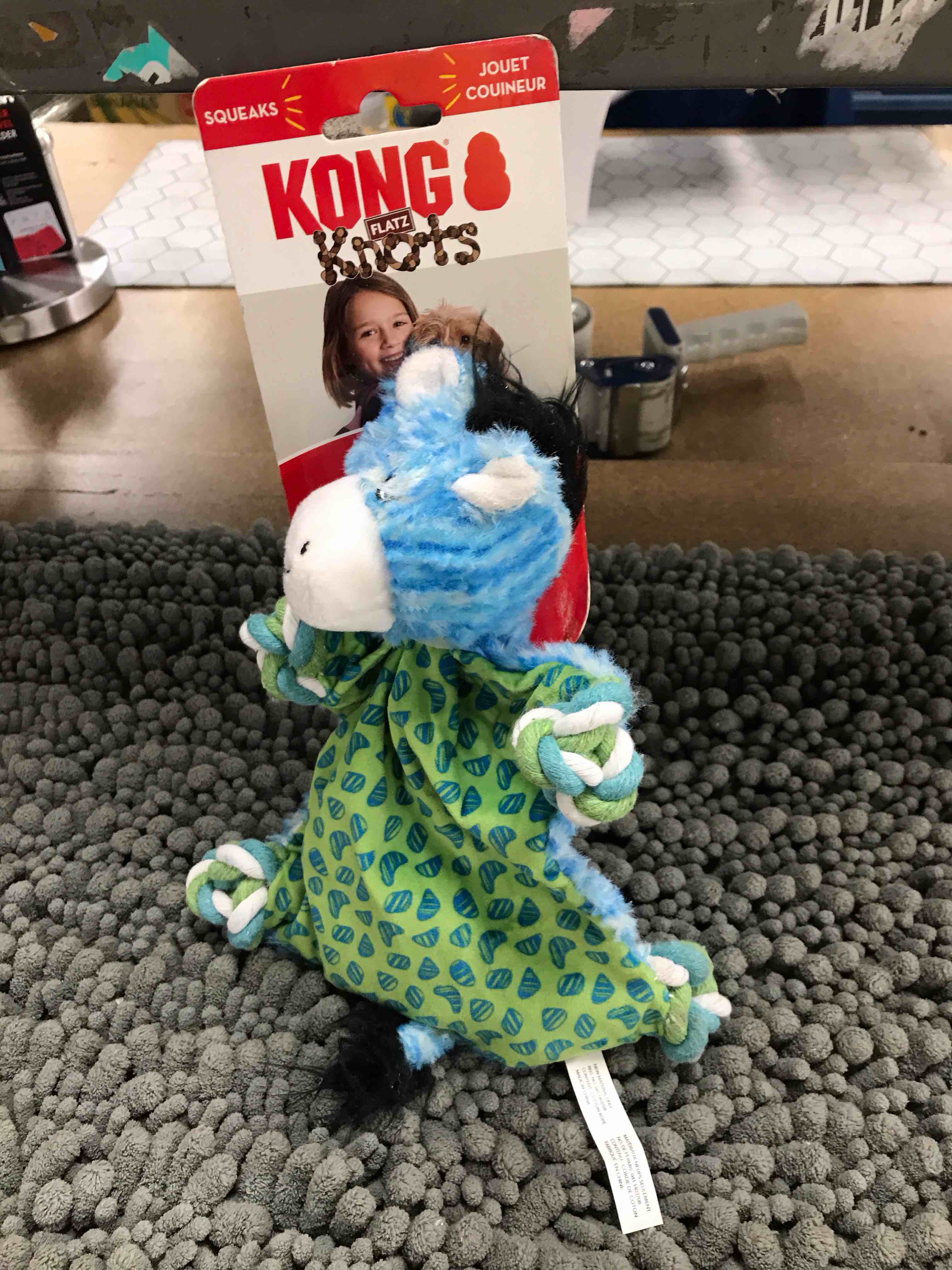 Condition photo showing New/Like New for knots dog toy