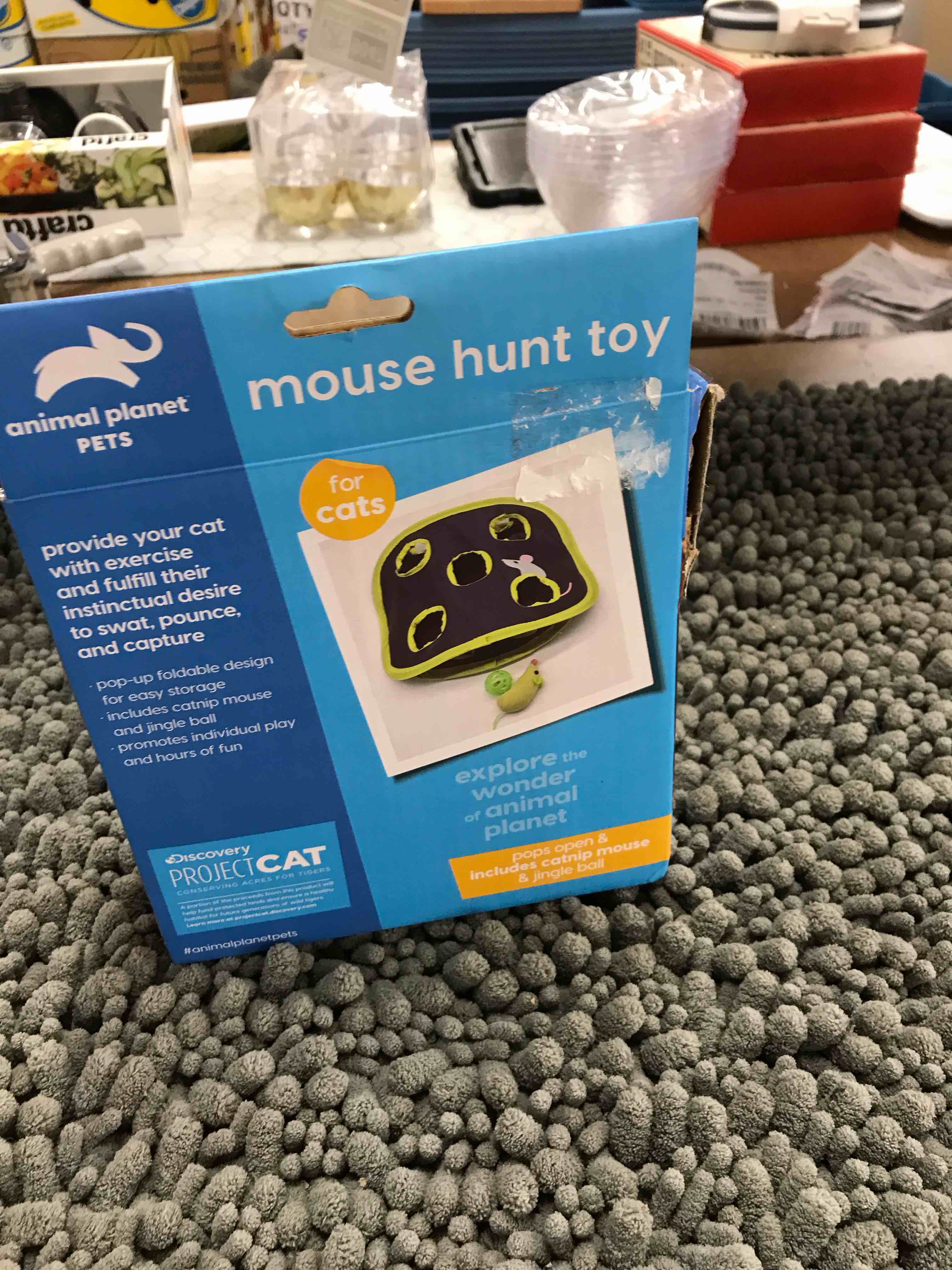 Condition photo showing Good Condition for mouse hunt toy