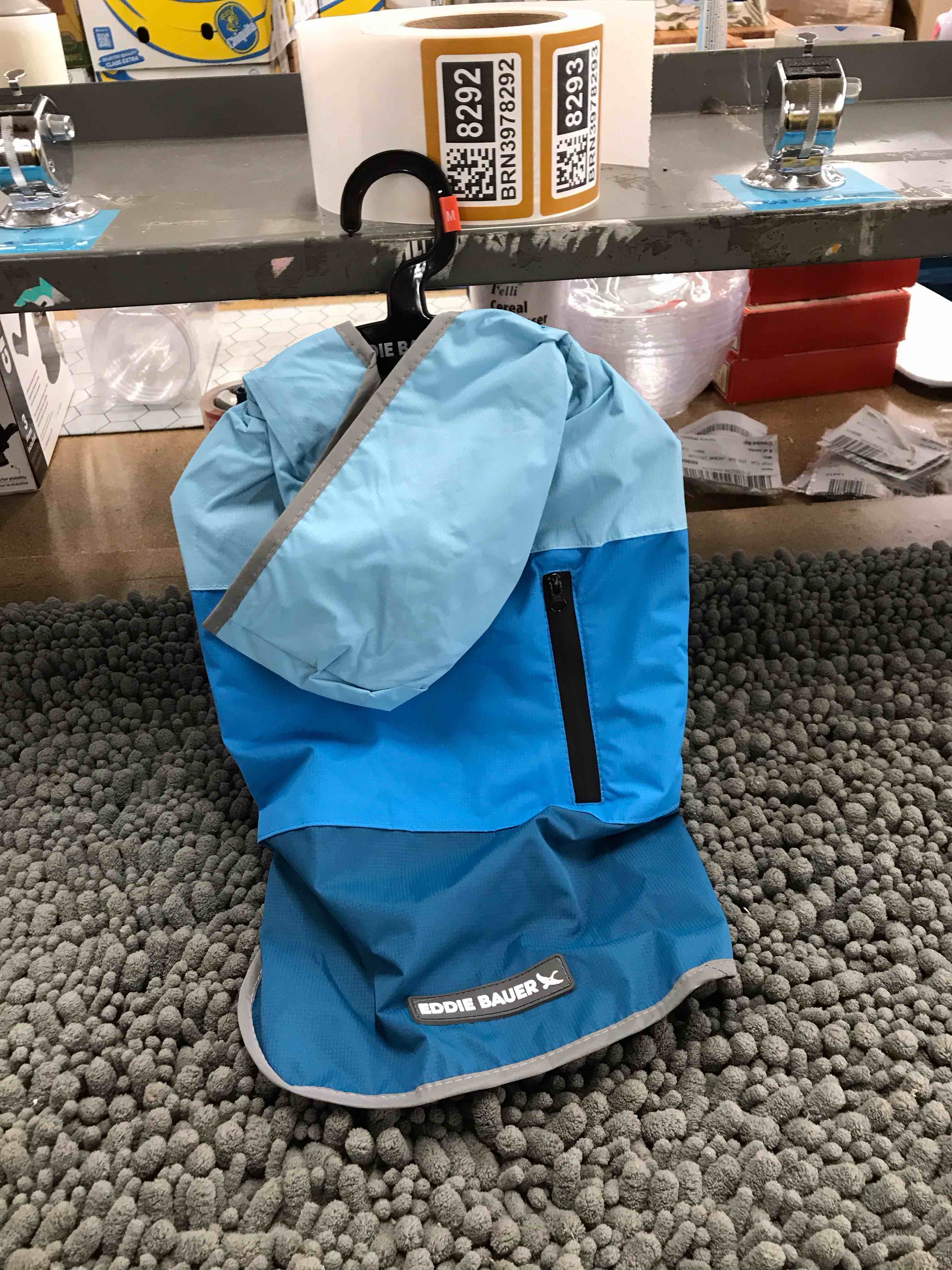 Condition photo showing New/Like New for size medium Eddie Bauer dog outfit