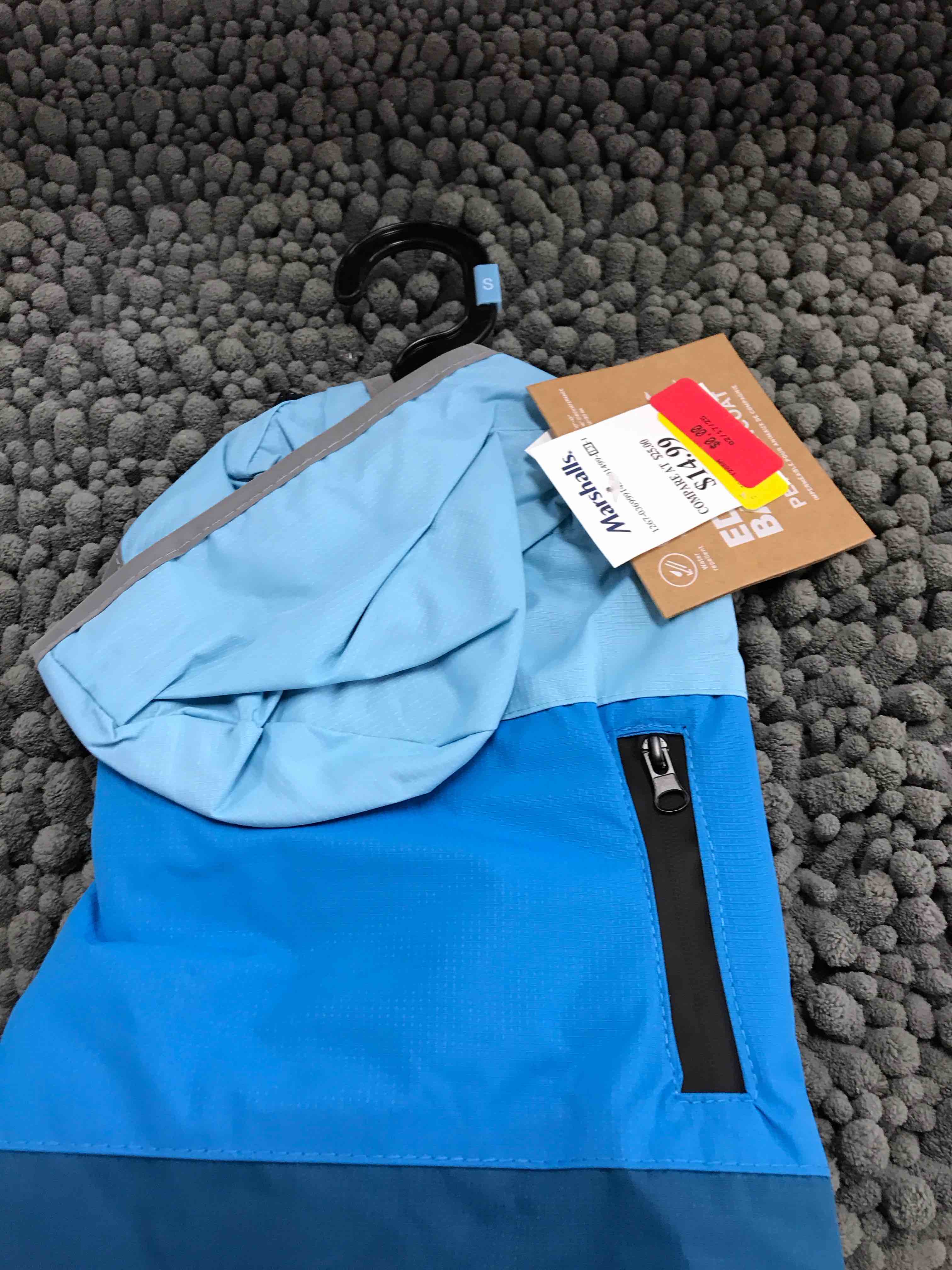 Condition photo showing New/Like New for pet raincoat