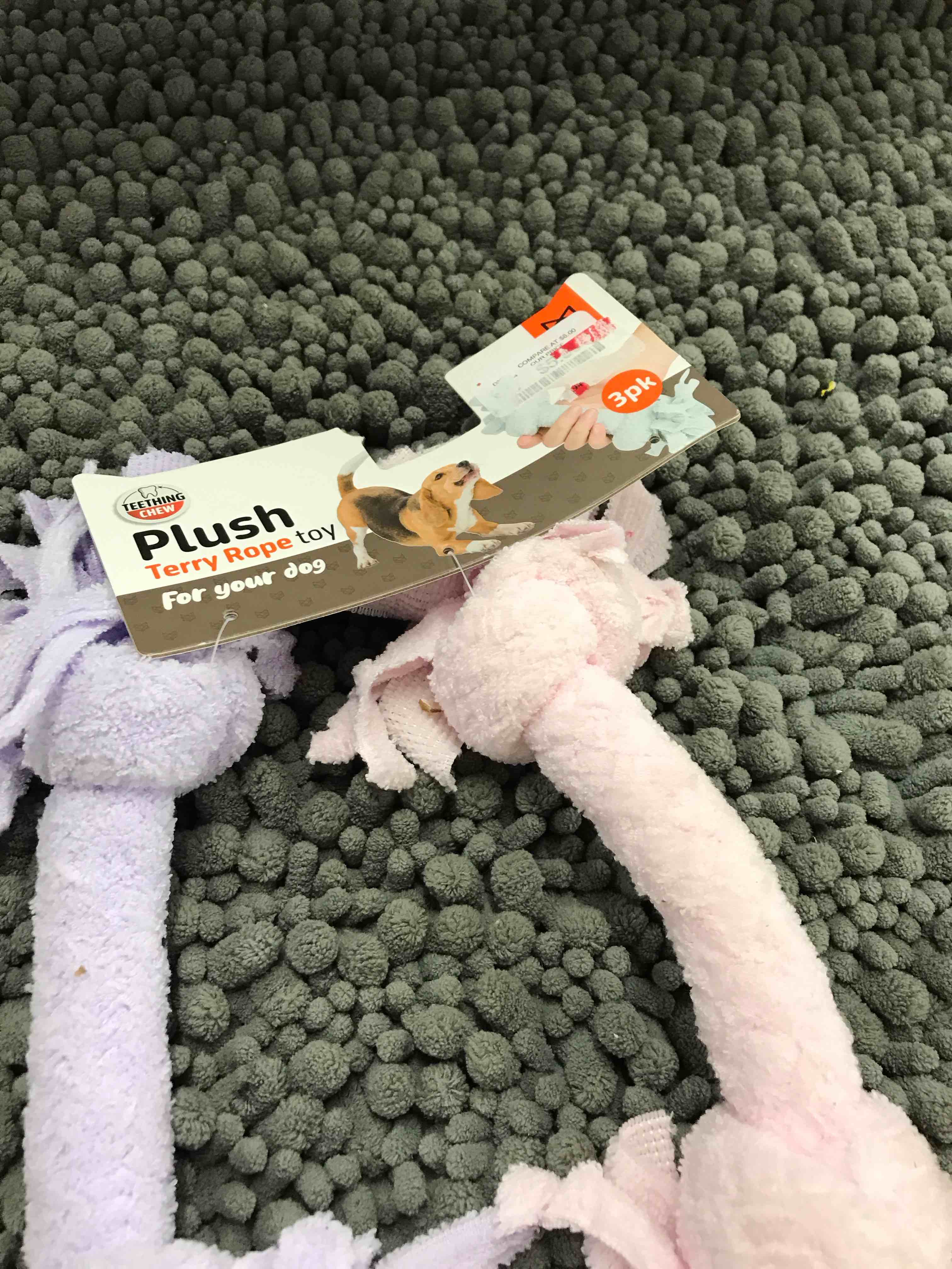 Condition photo showing Good Condition for plush rope dog toy