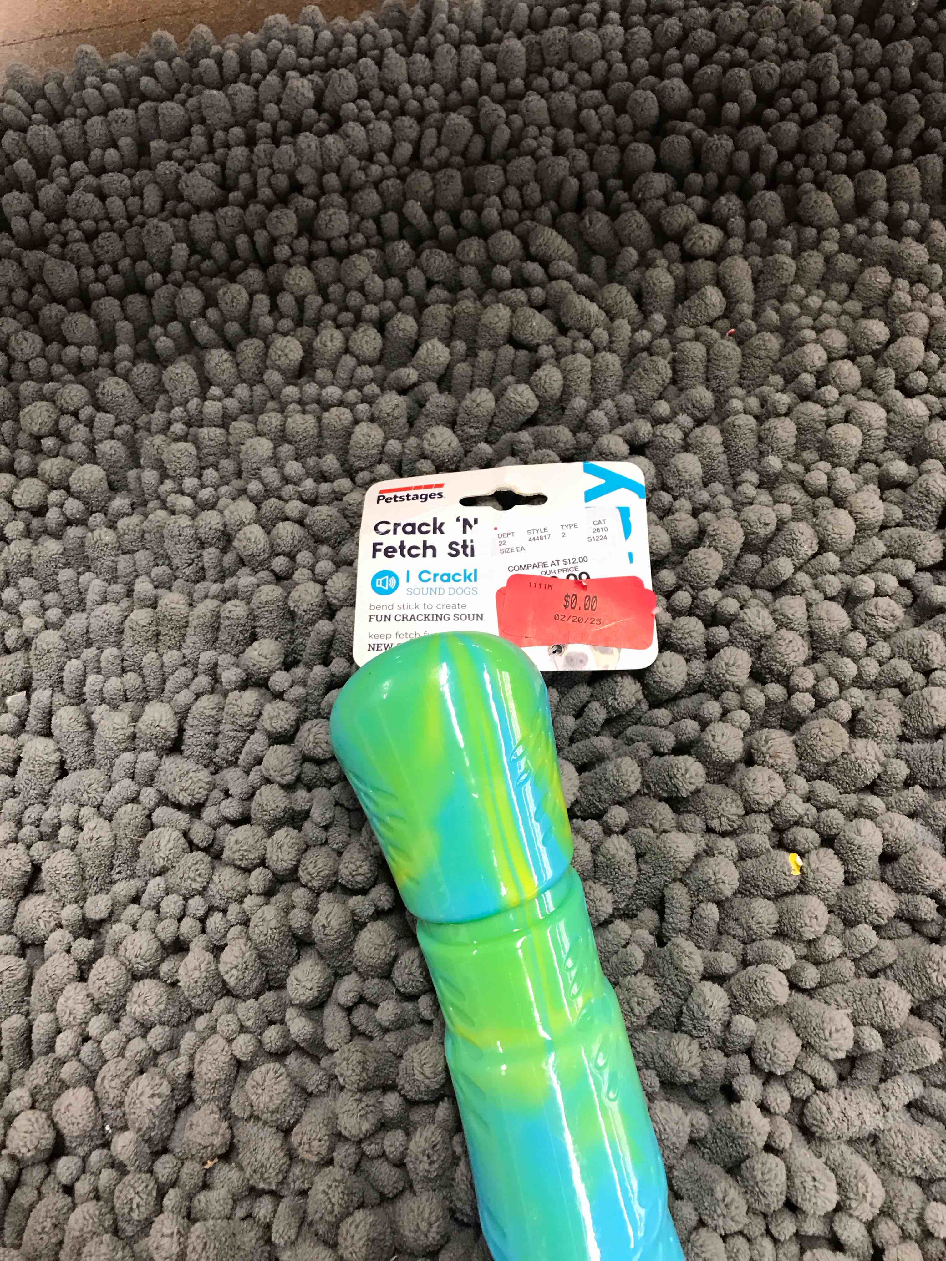 Condition photo showing New/Like New for crack n fetch dog toy
