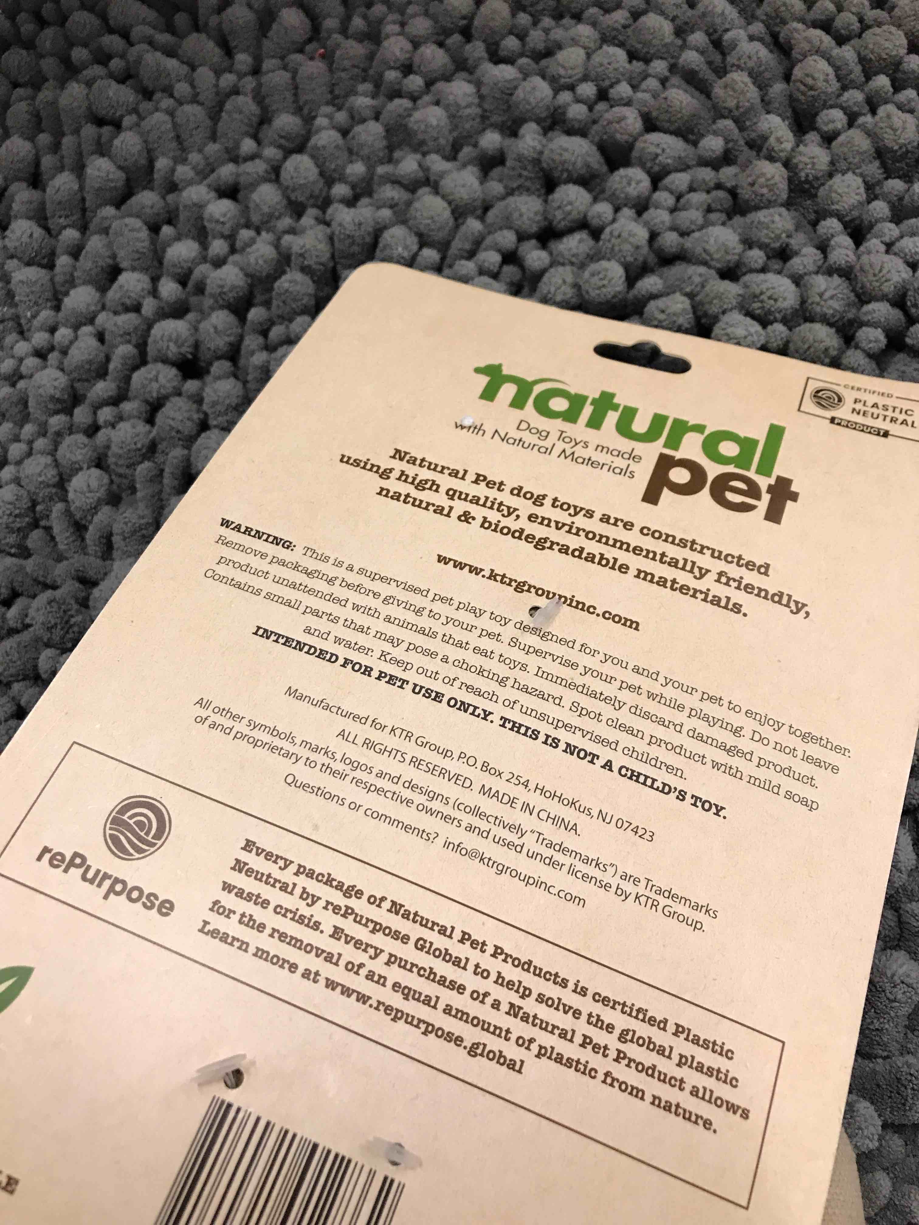 Condition photo showing New/Like New for dog toy