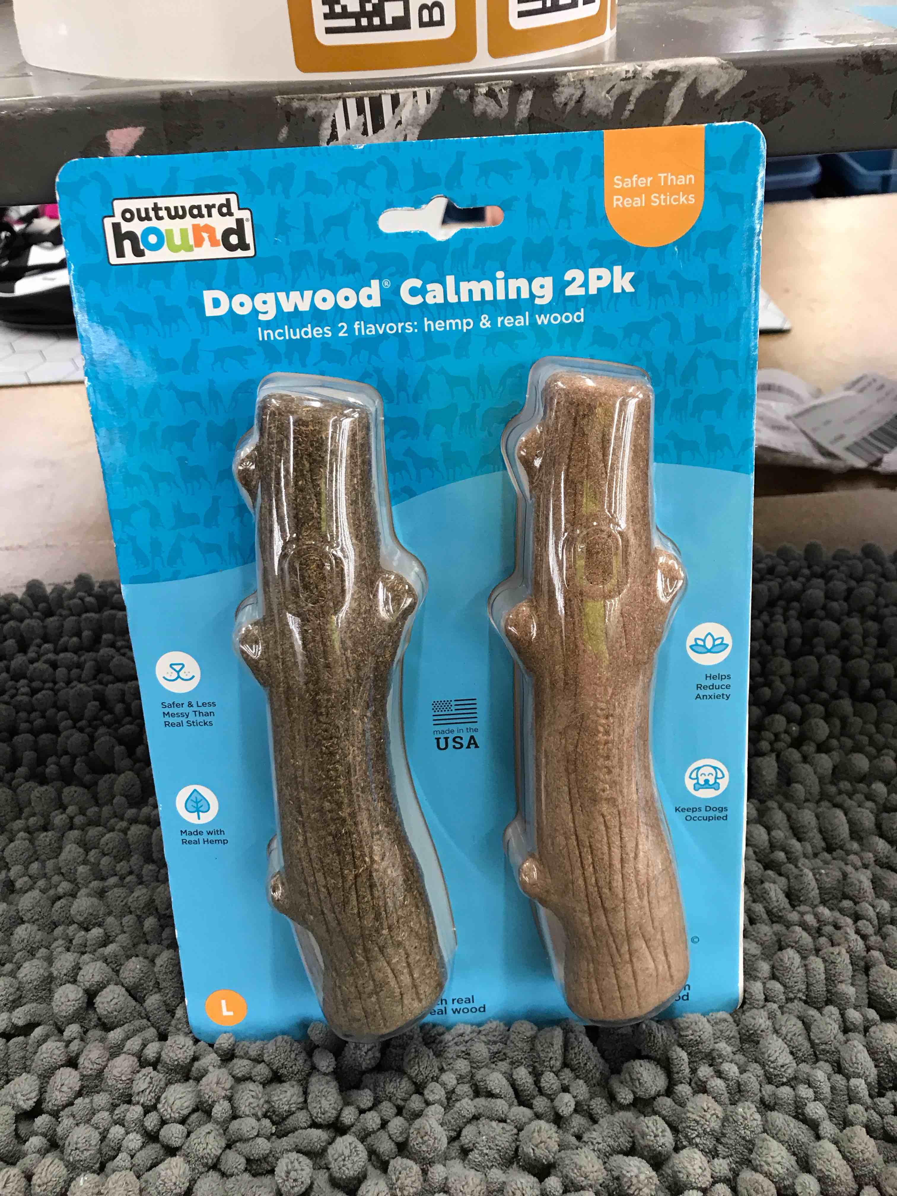 2 pack calming dogwood toy