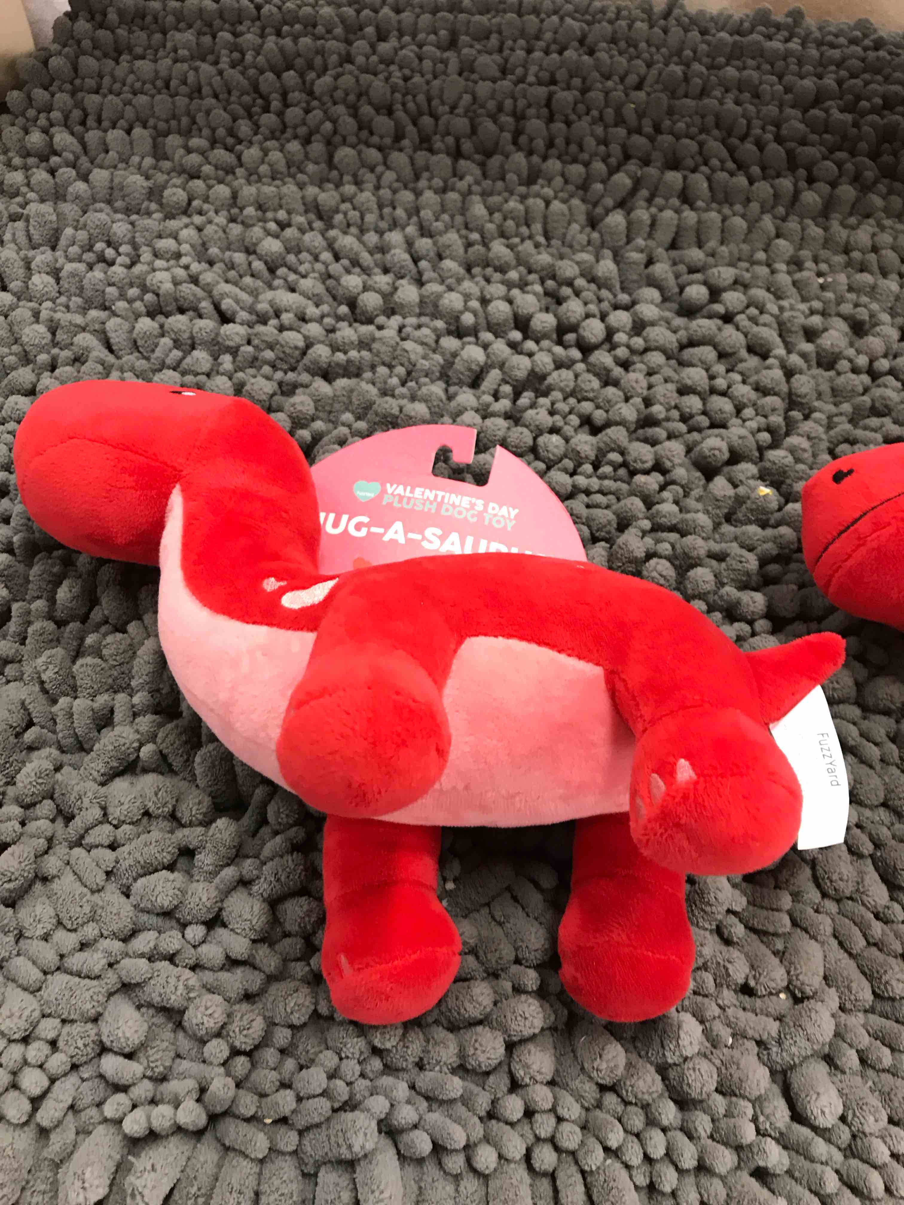 dinosaur plush dog toy