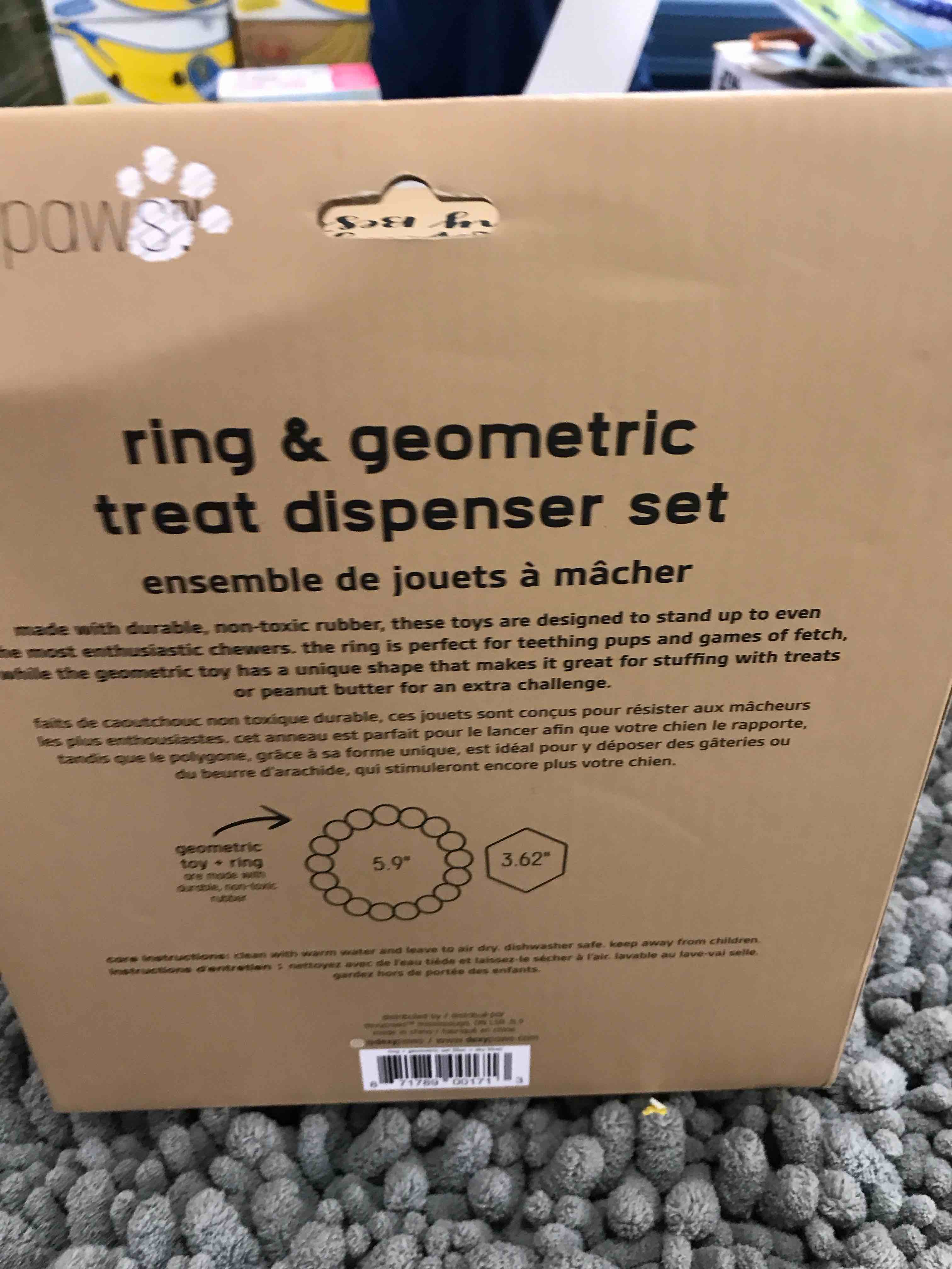 Condition photo showing New/Like New for ring & geometric toy