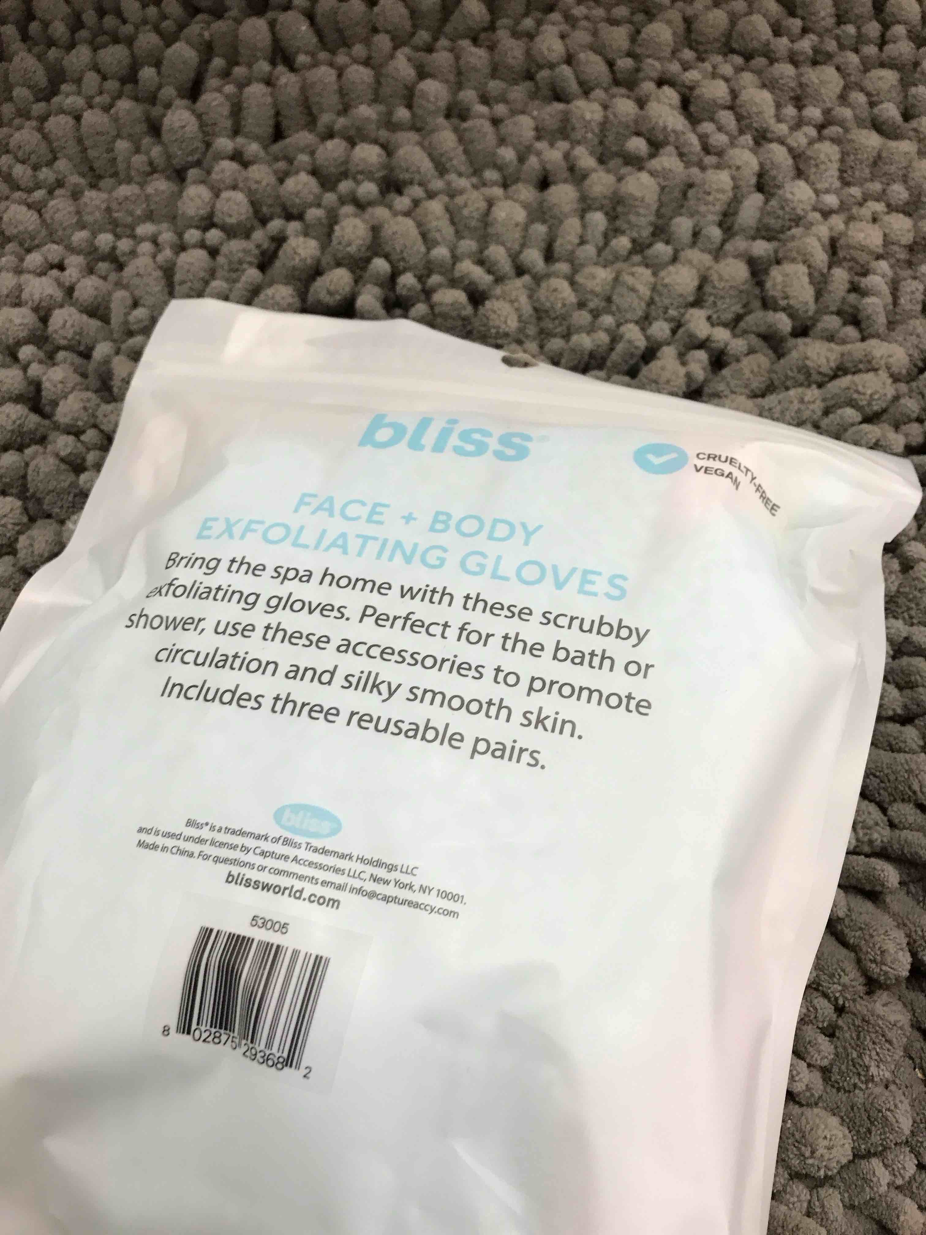 Condition photo showing Good Condition for face+ body exfoliating gloves