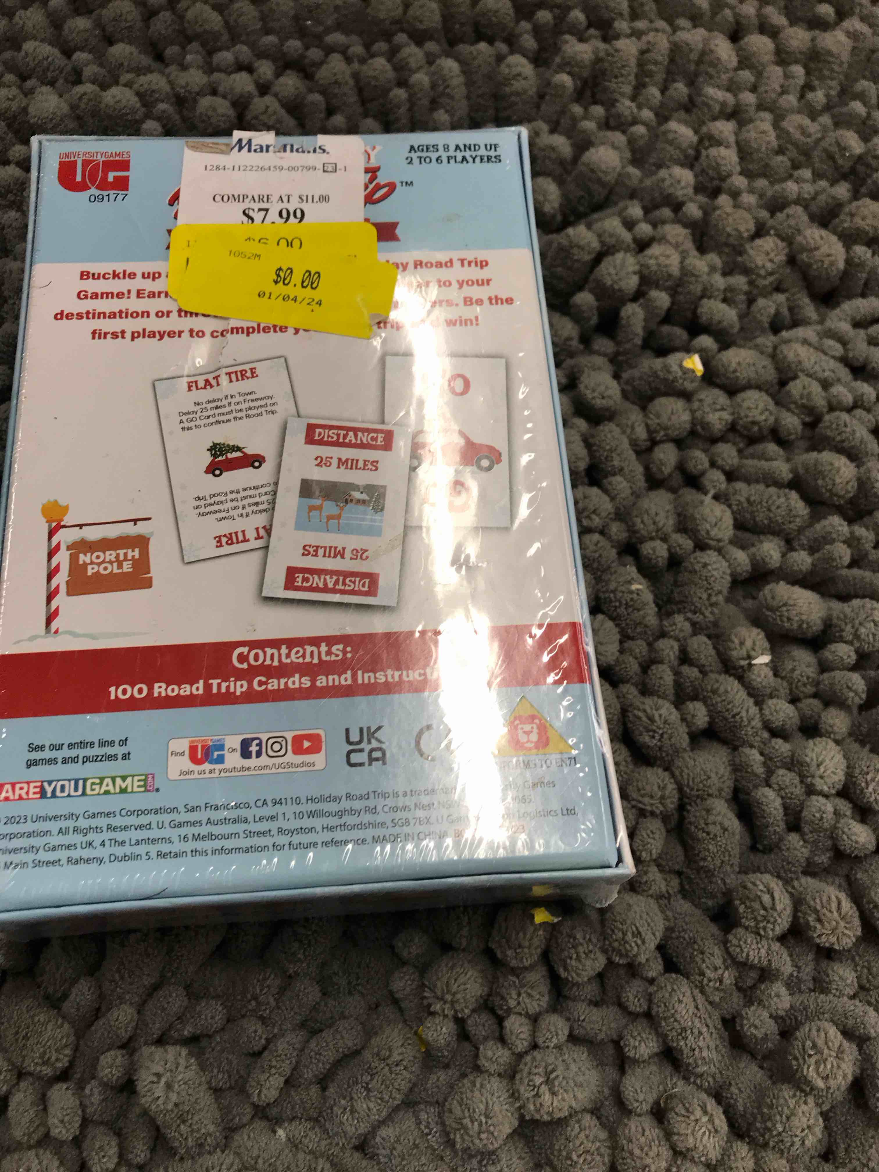 Condition photo showing New/Like New for road trip card game