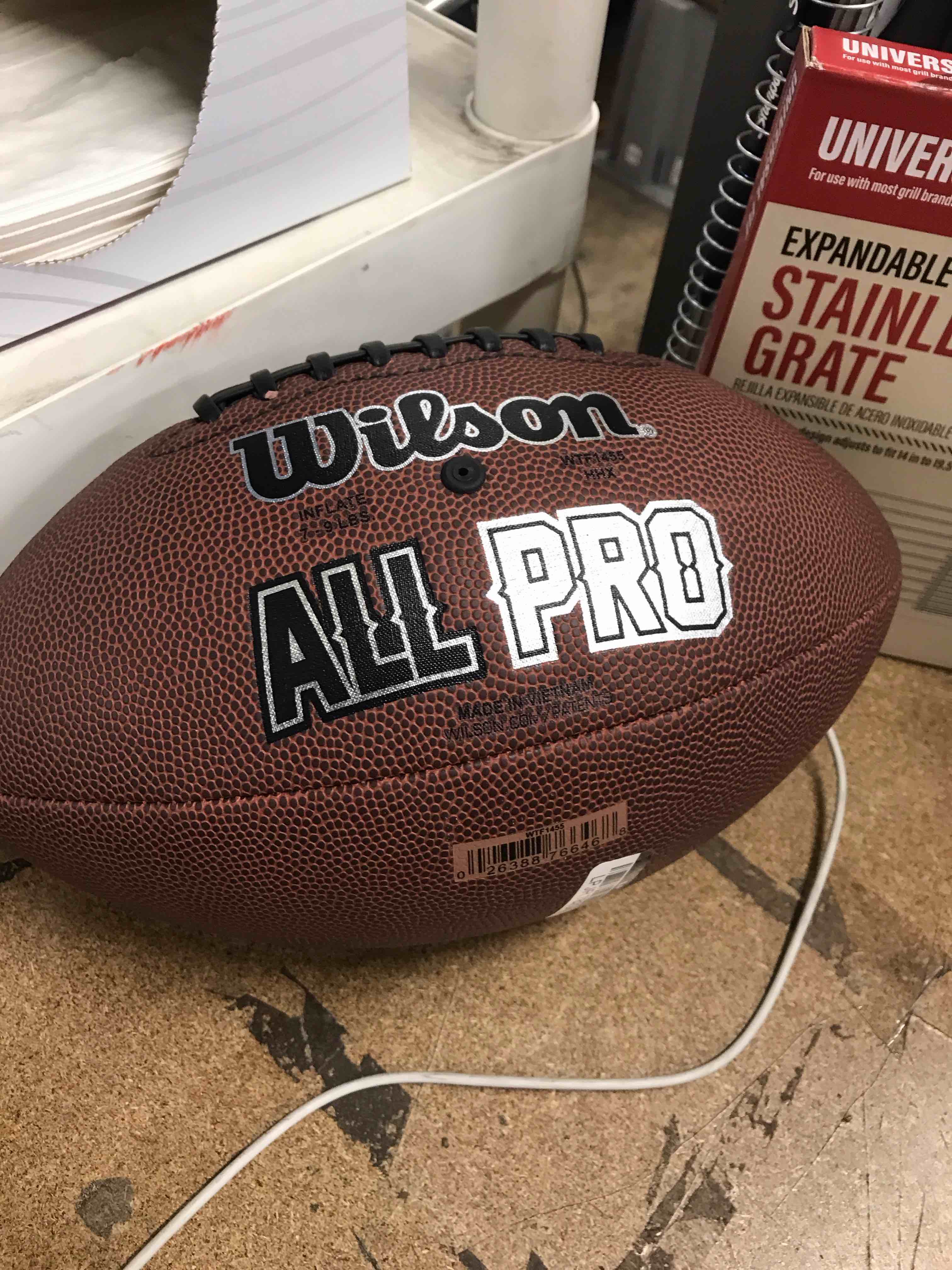 Condition photo showing New/Like New for WILSON NFL All Pro Composite Football