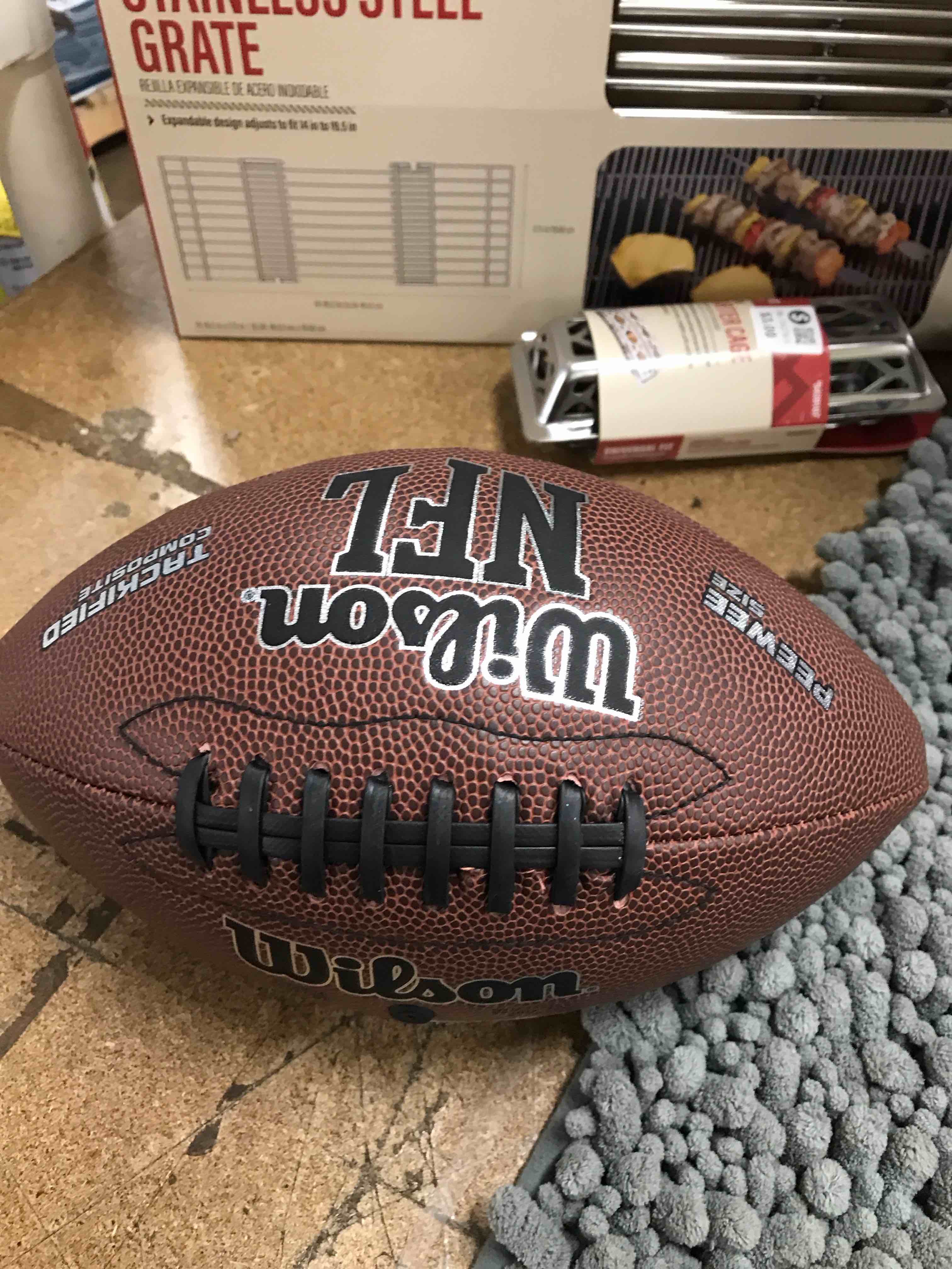 Passback Official Composite Football, Ages 14+, High School Training Football, (Ships Deflated)