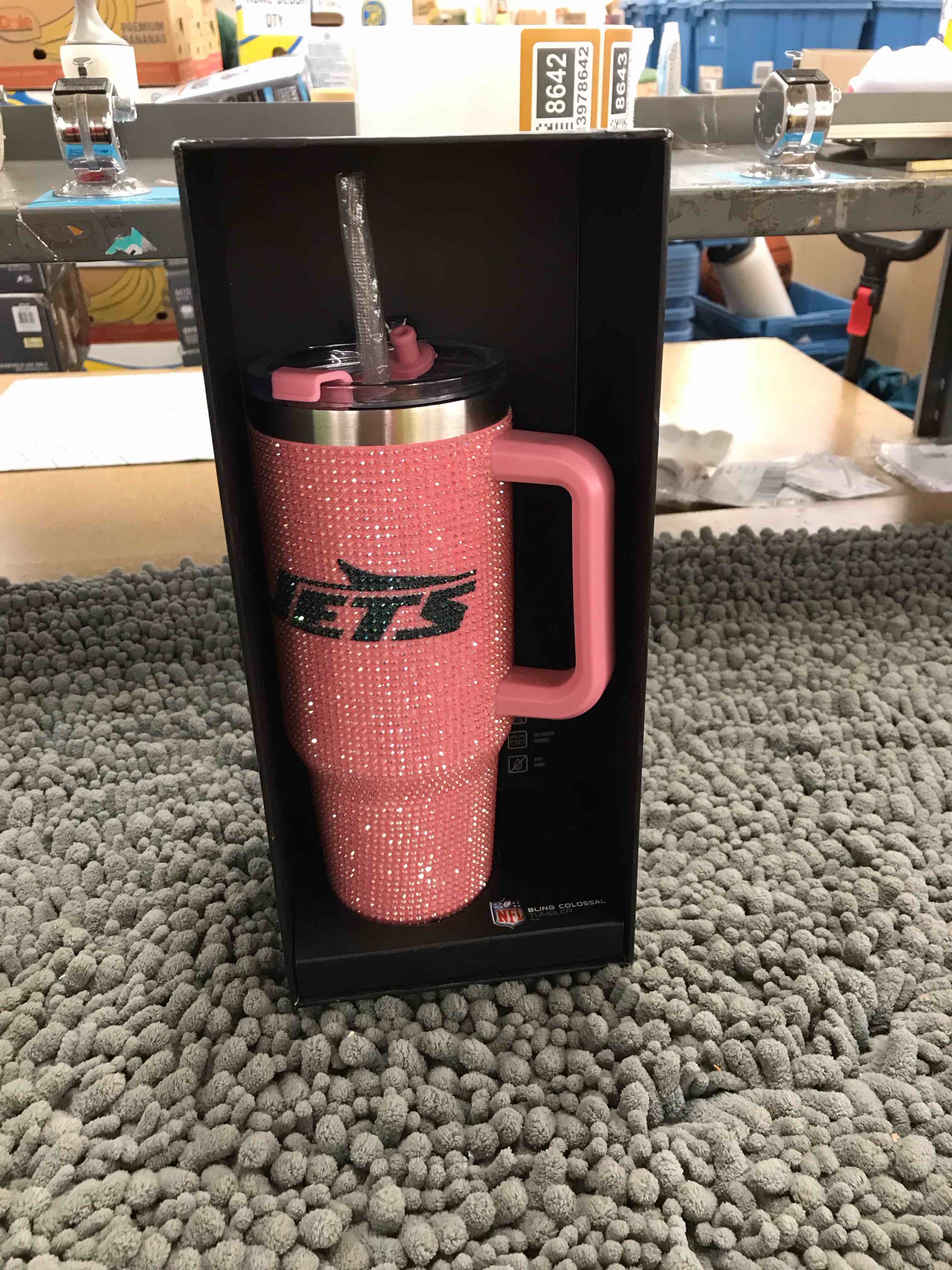 Jets bling tumbler