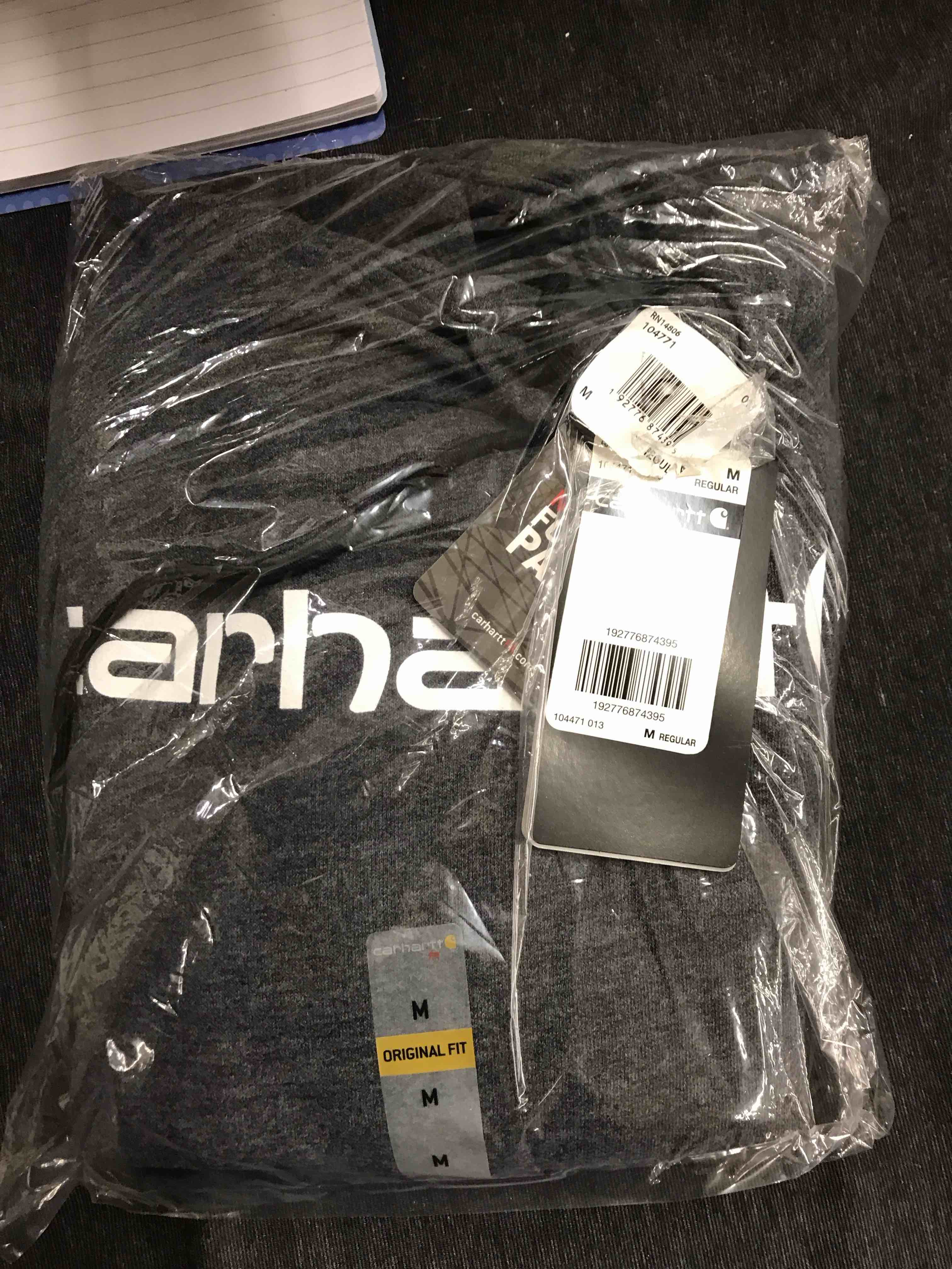 Carhartt Hoodie Grey Size Medium