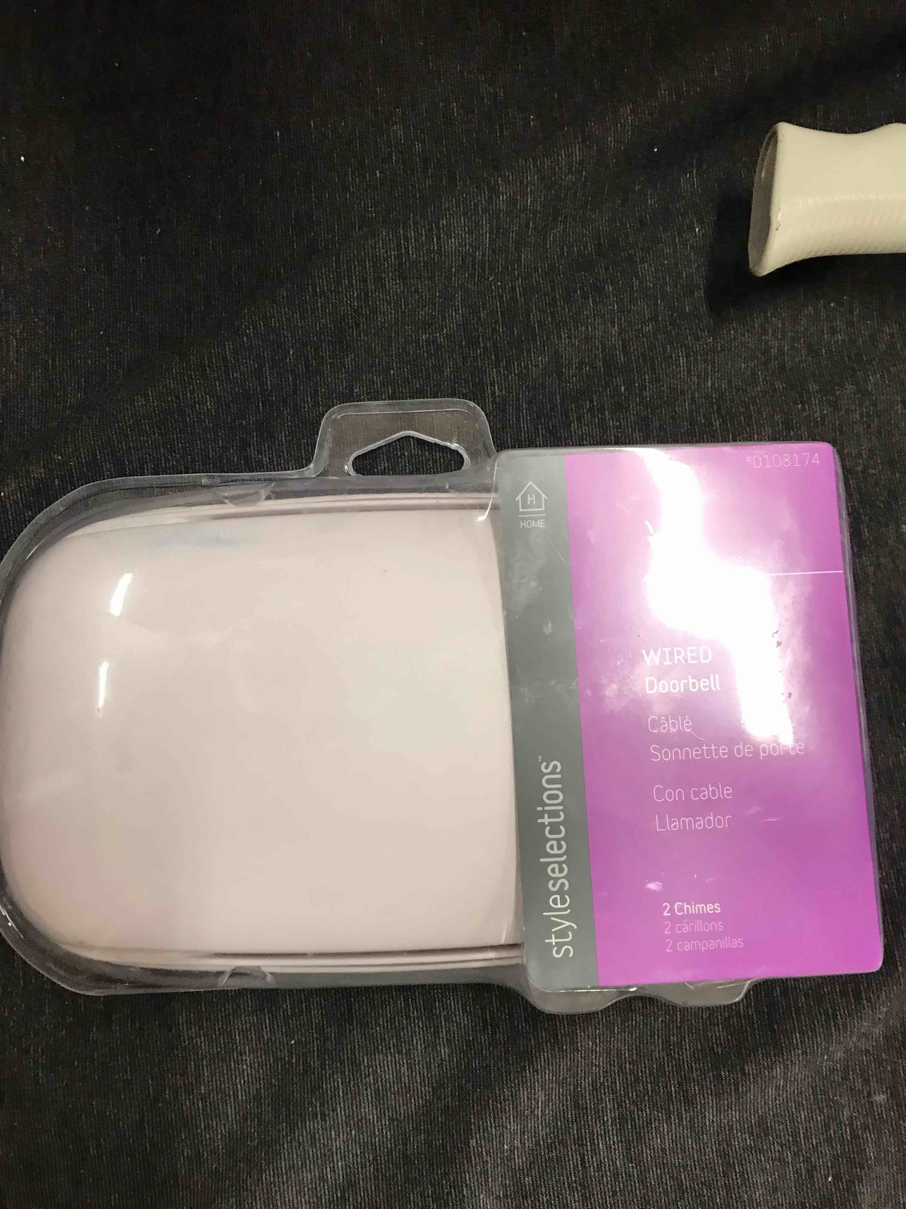 Style Selections Wired Doorbell White New Sealed