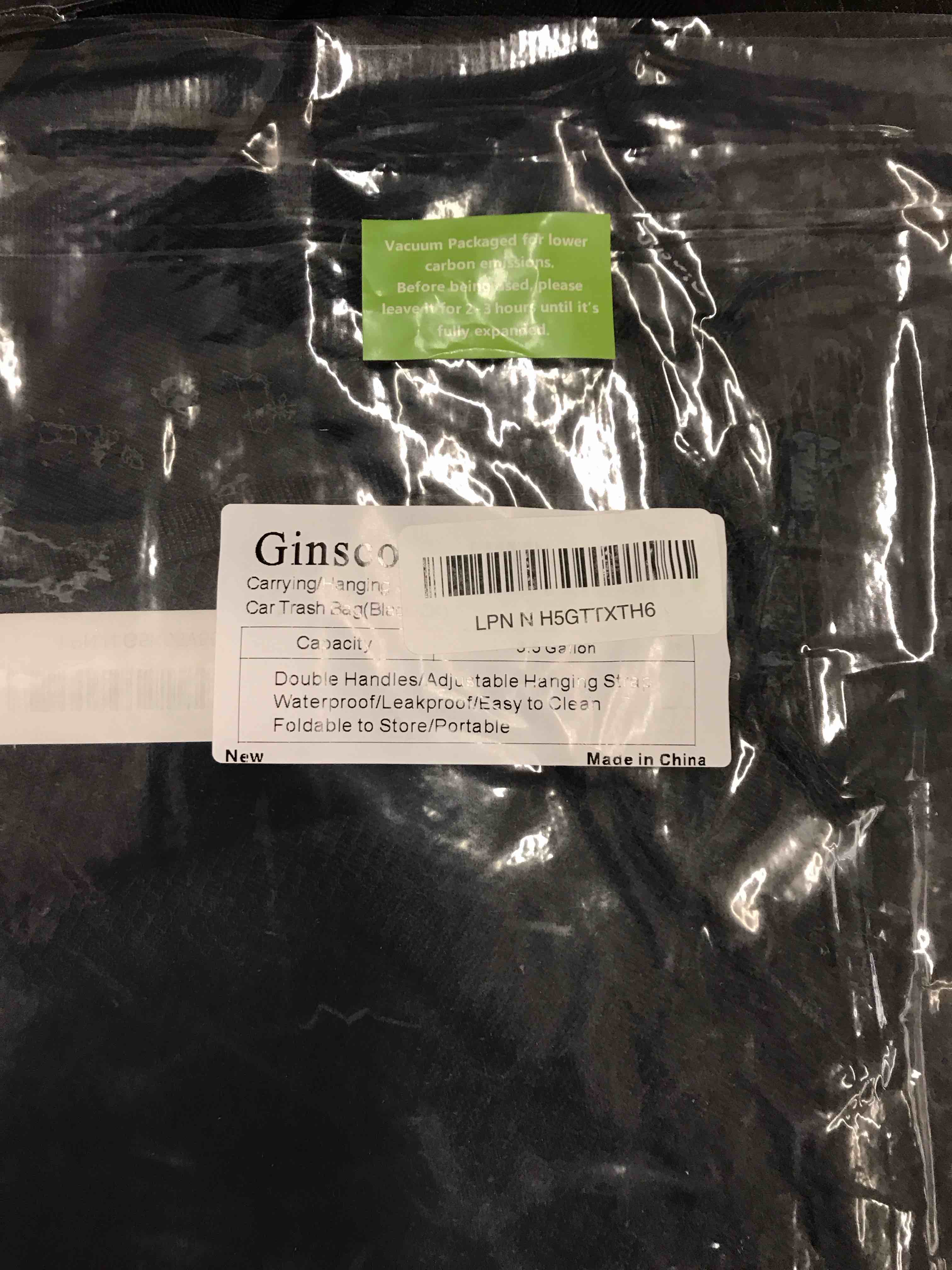 Canvas Trash Can for Vehicles