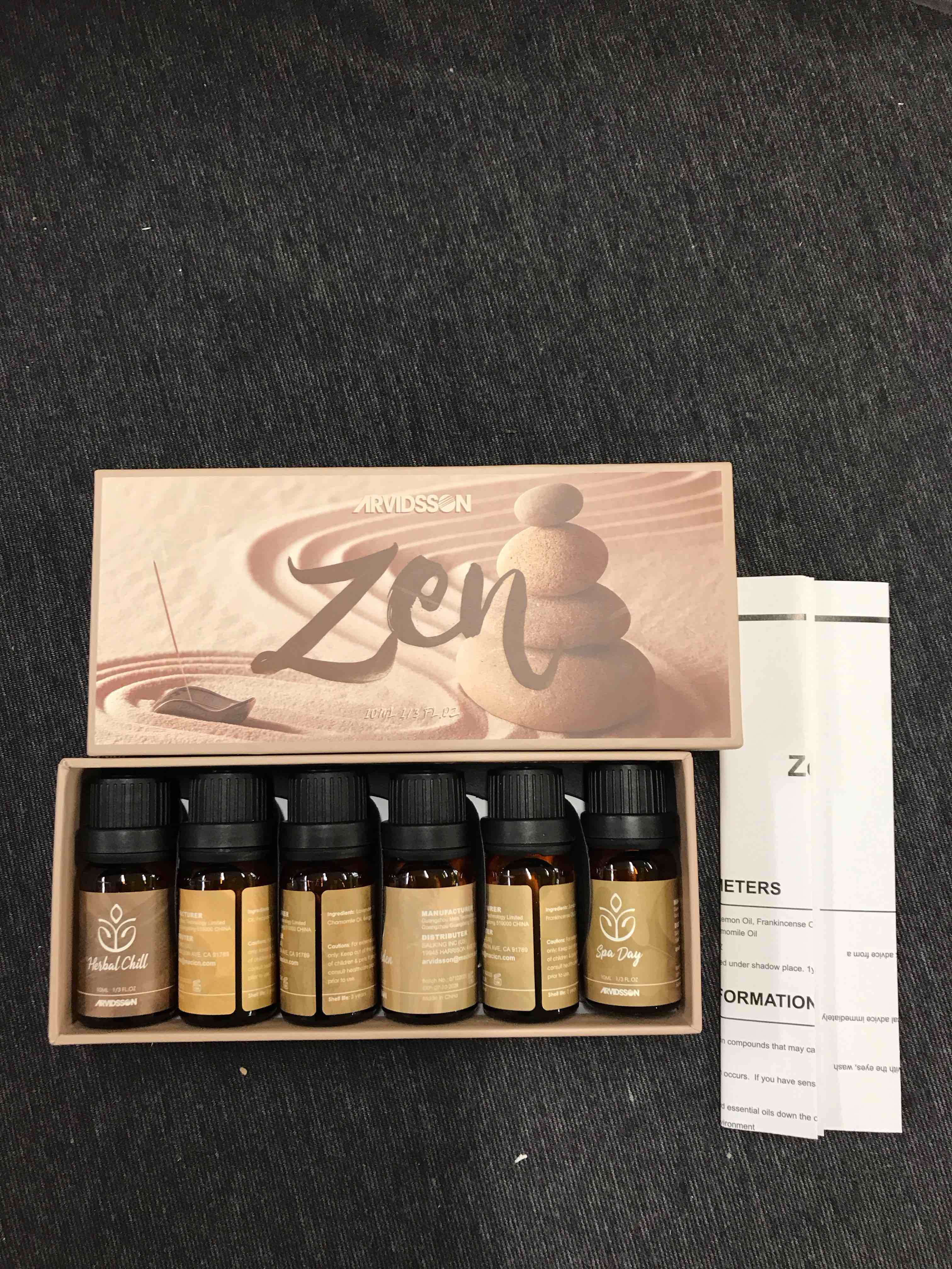 Zen Essential Oils for Diffuser