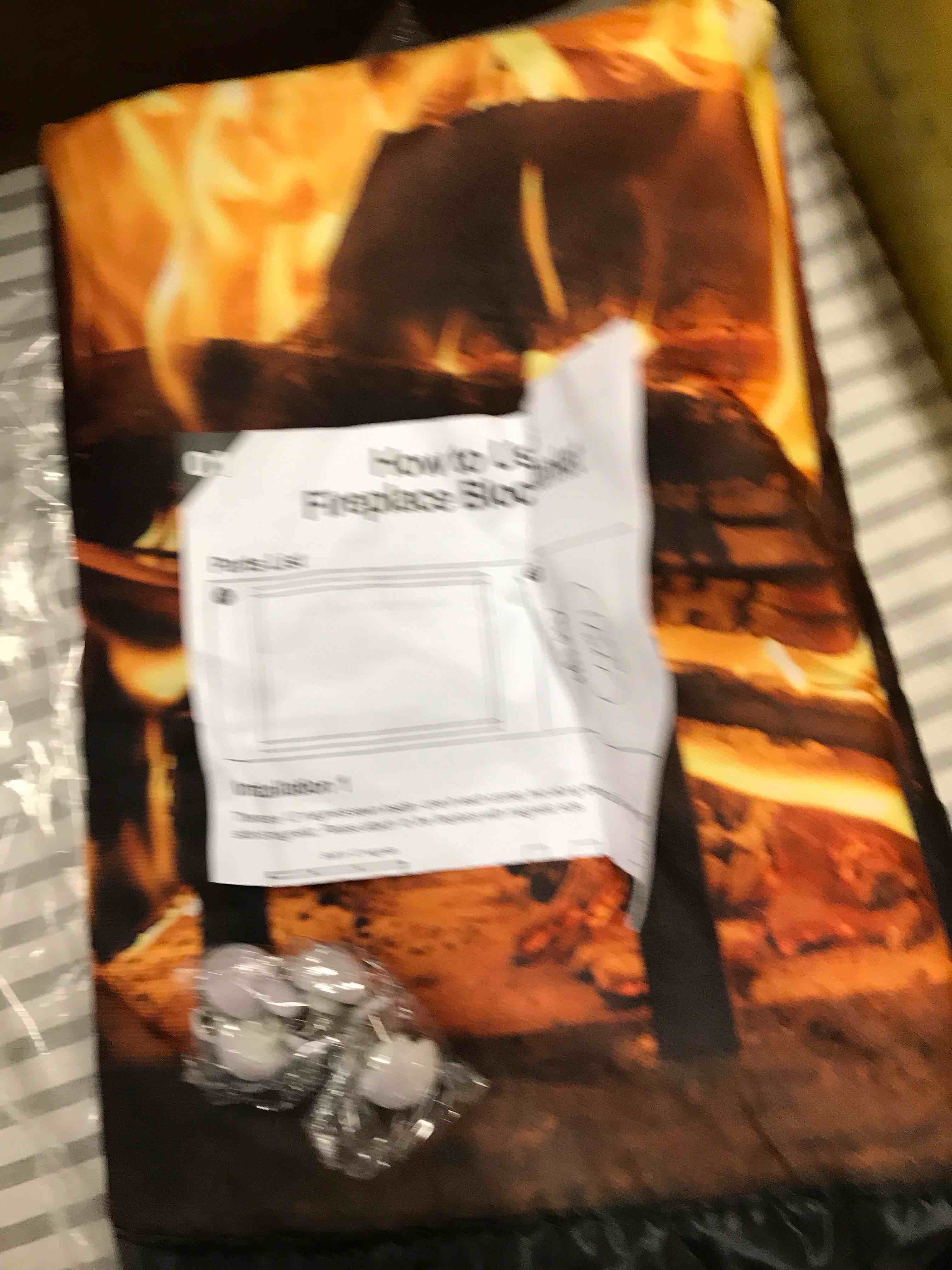 Fireplace Blanket Blocker