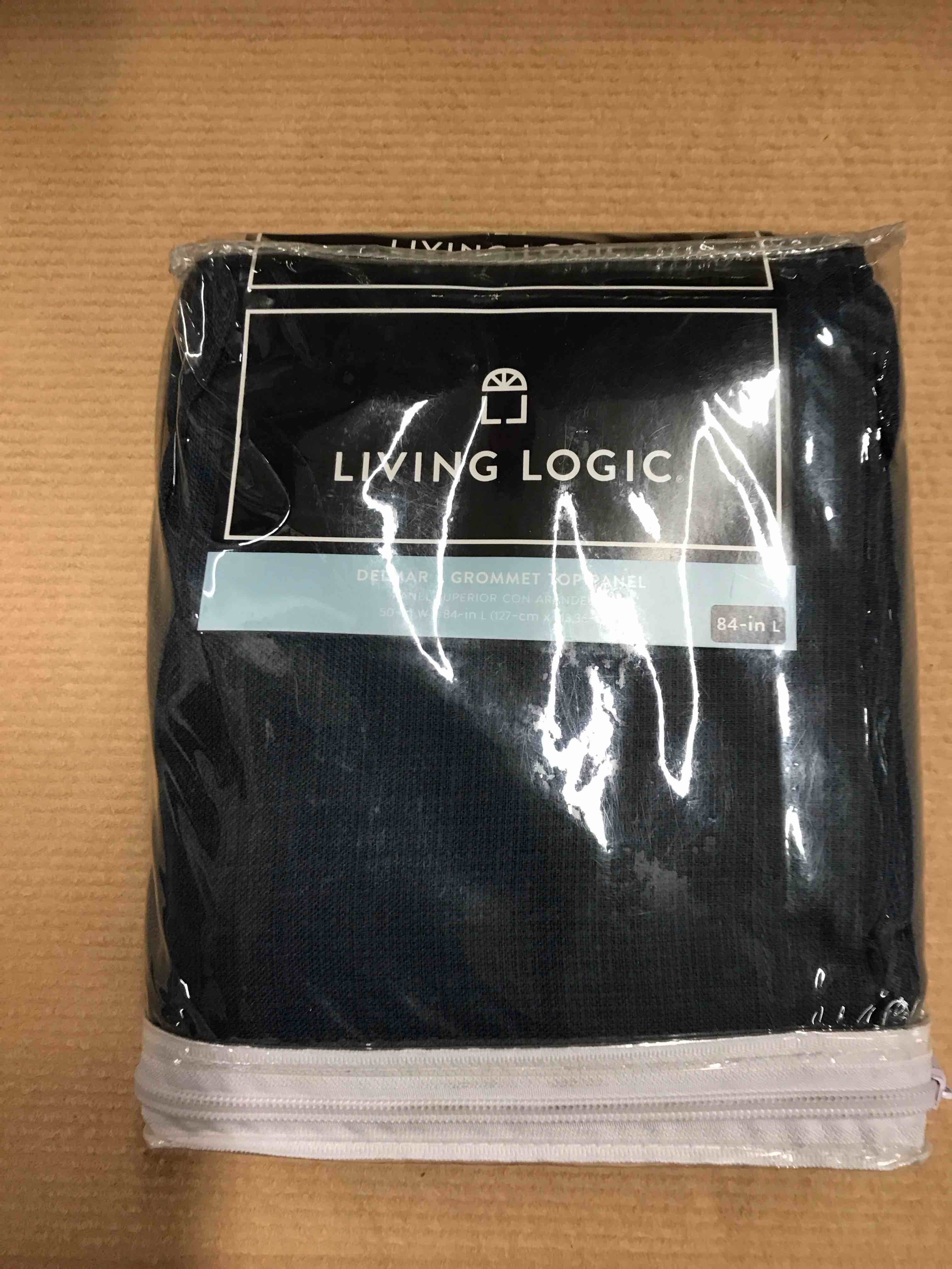 LIVING LOGIC Delmar 50x84 | Navy Blue | Grommet Top Curtain Panel