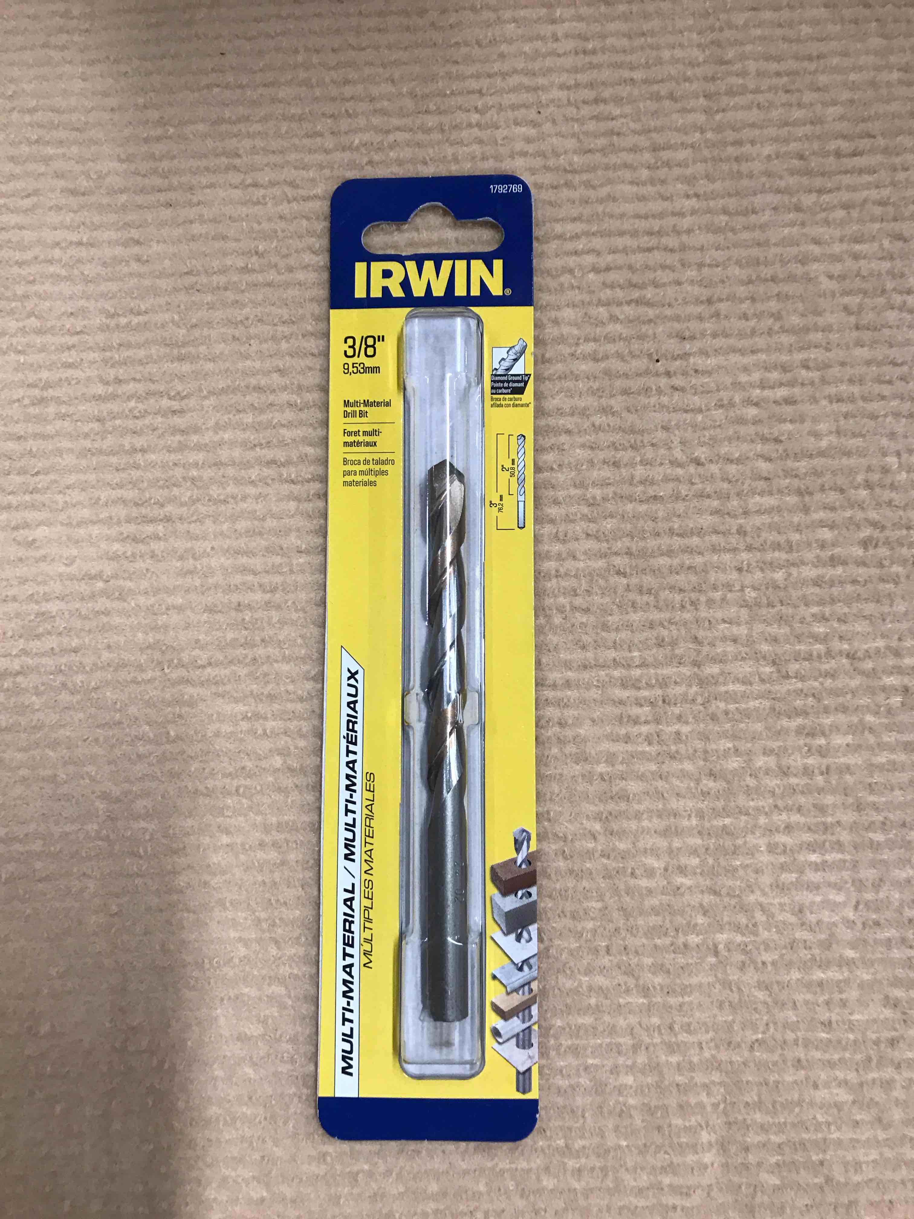 Condition photo showing New/Like New for Irwin Tools 1792769 3/8-Inch Multi Material Drill Bit