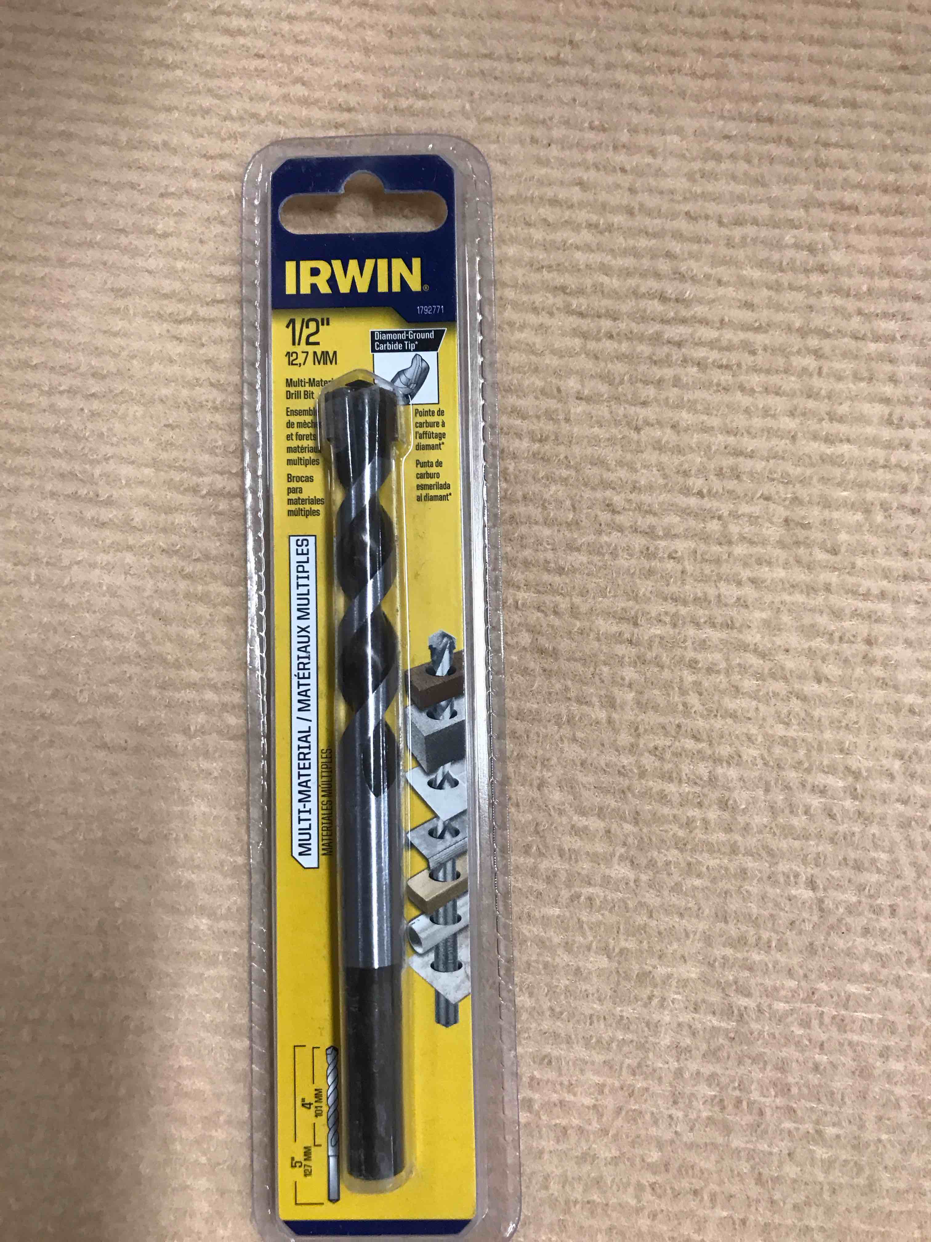 Condition photo showing New/Like New for Irwin 2 Packs Drill Bit 1/2x5