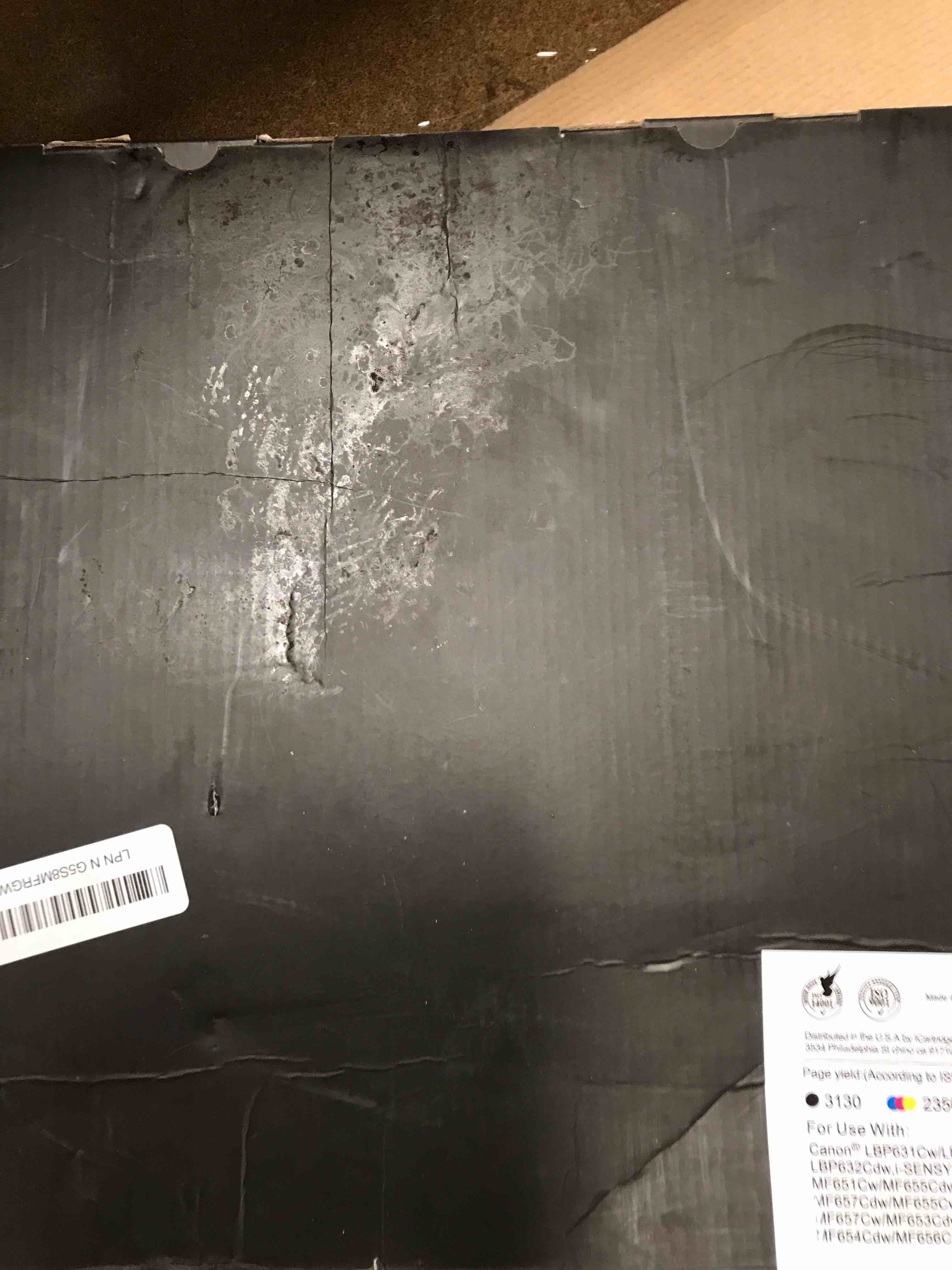 Condition photo showing As Is for Toner