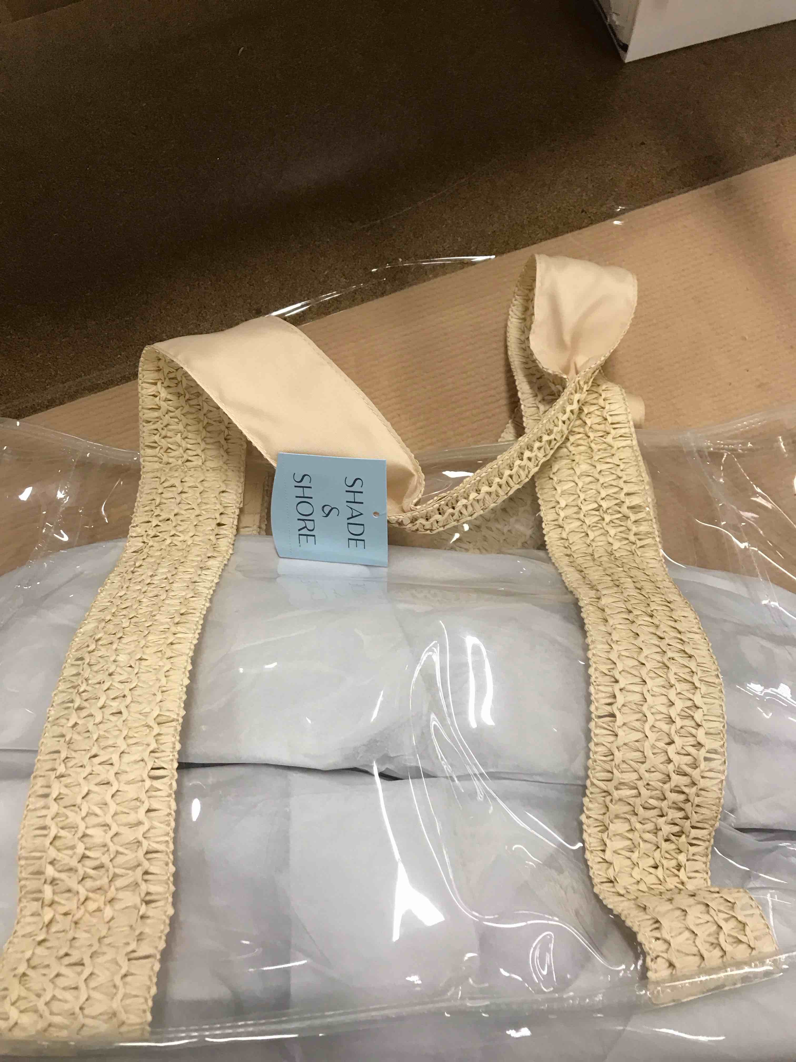 Wipeable Tote Handbag - Shade & Shore™ Clear: TPU Shell, Double Handle, Unstructured Design