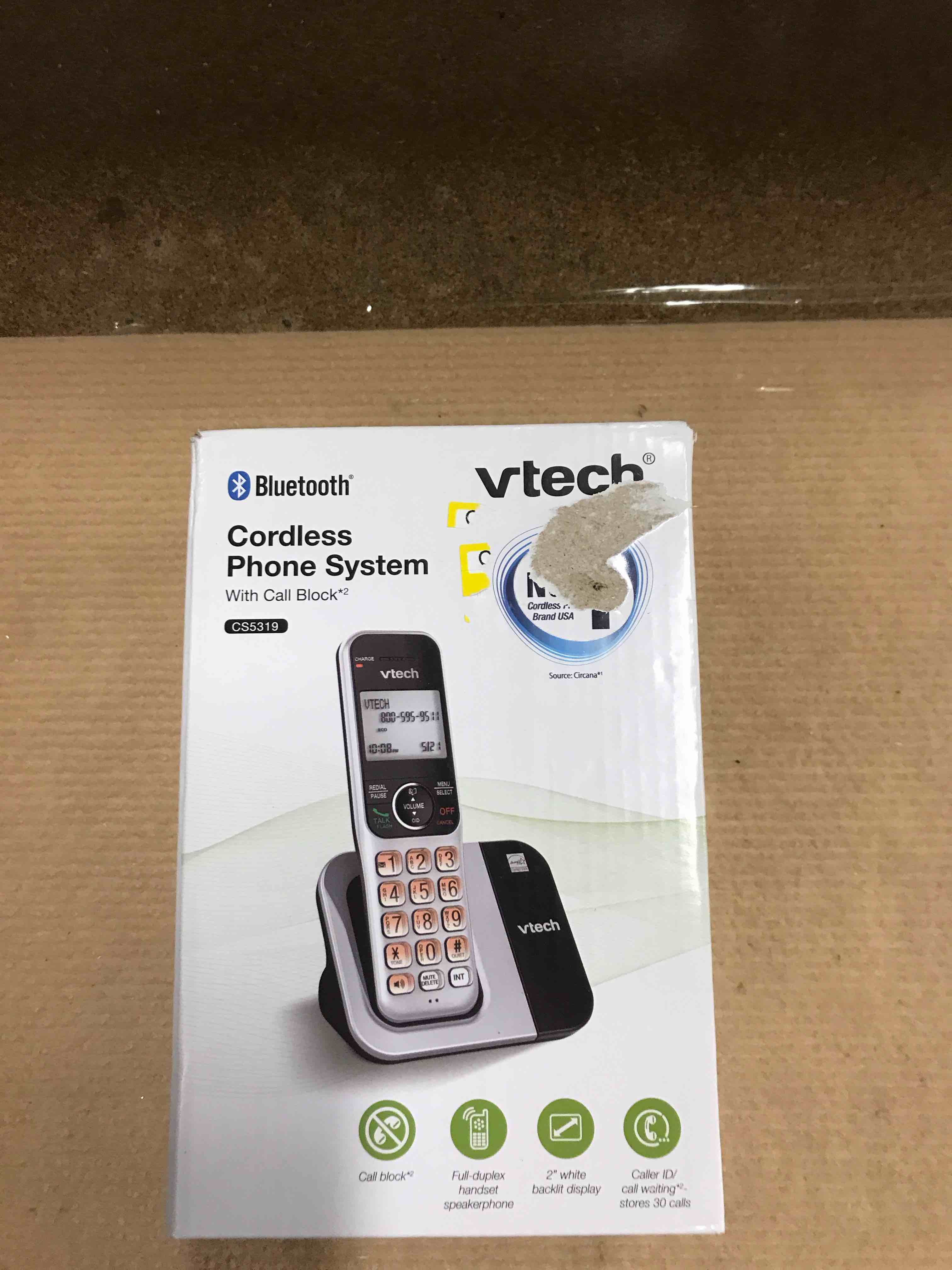 Condition photo showing New/Like New for VTech CS5319 Single Handset Cordless Phone: 2-Line Conference Call, 1.9 GHz Frequency