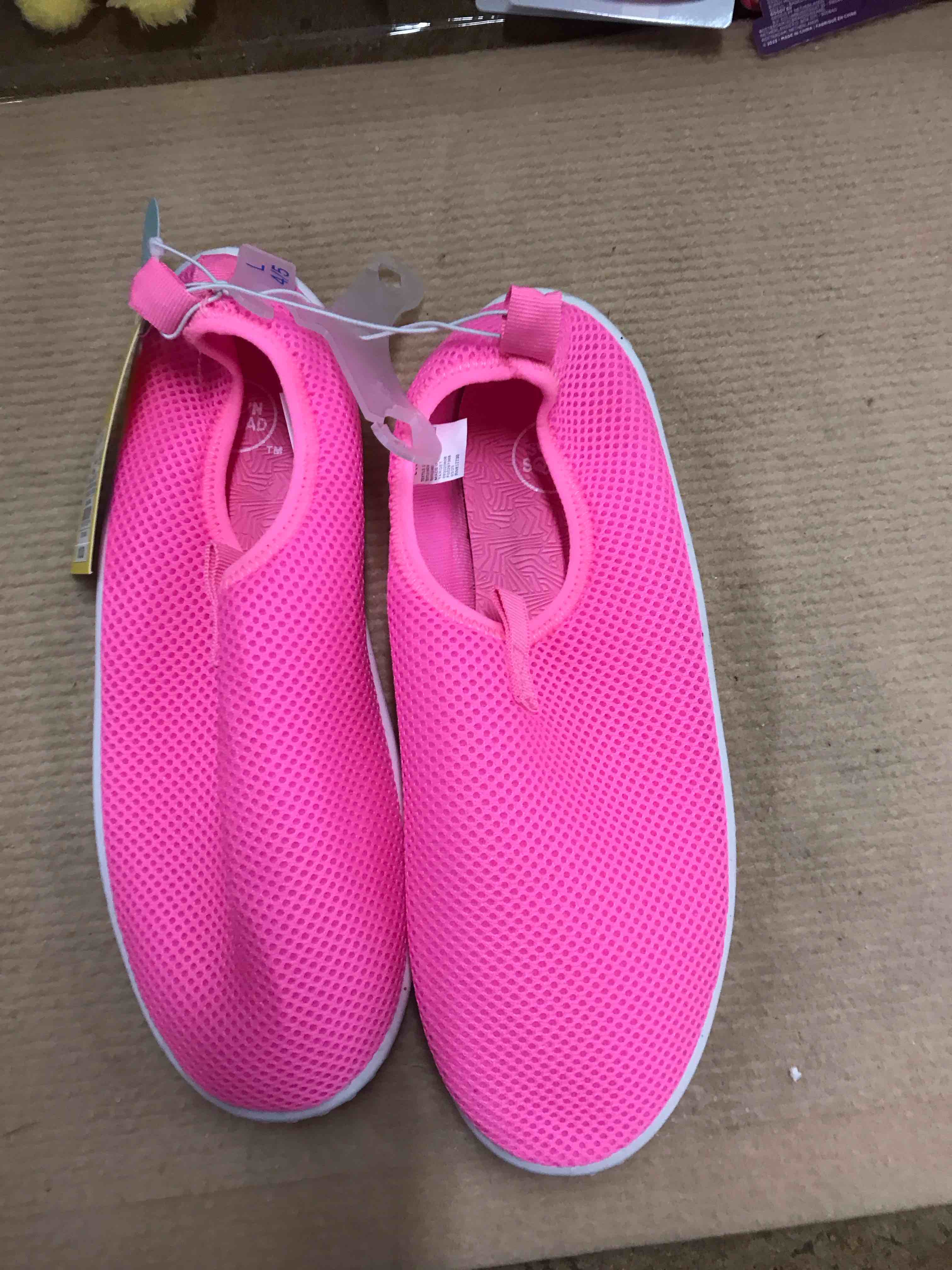 Kids' Corbin Water Shoes - Sun Squad™ Pink 4-5: Slip-On, Breathable Upper, Textured Outsole