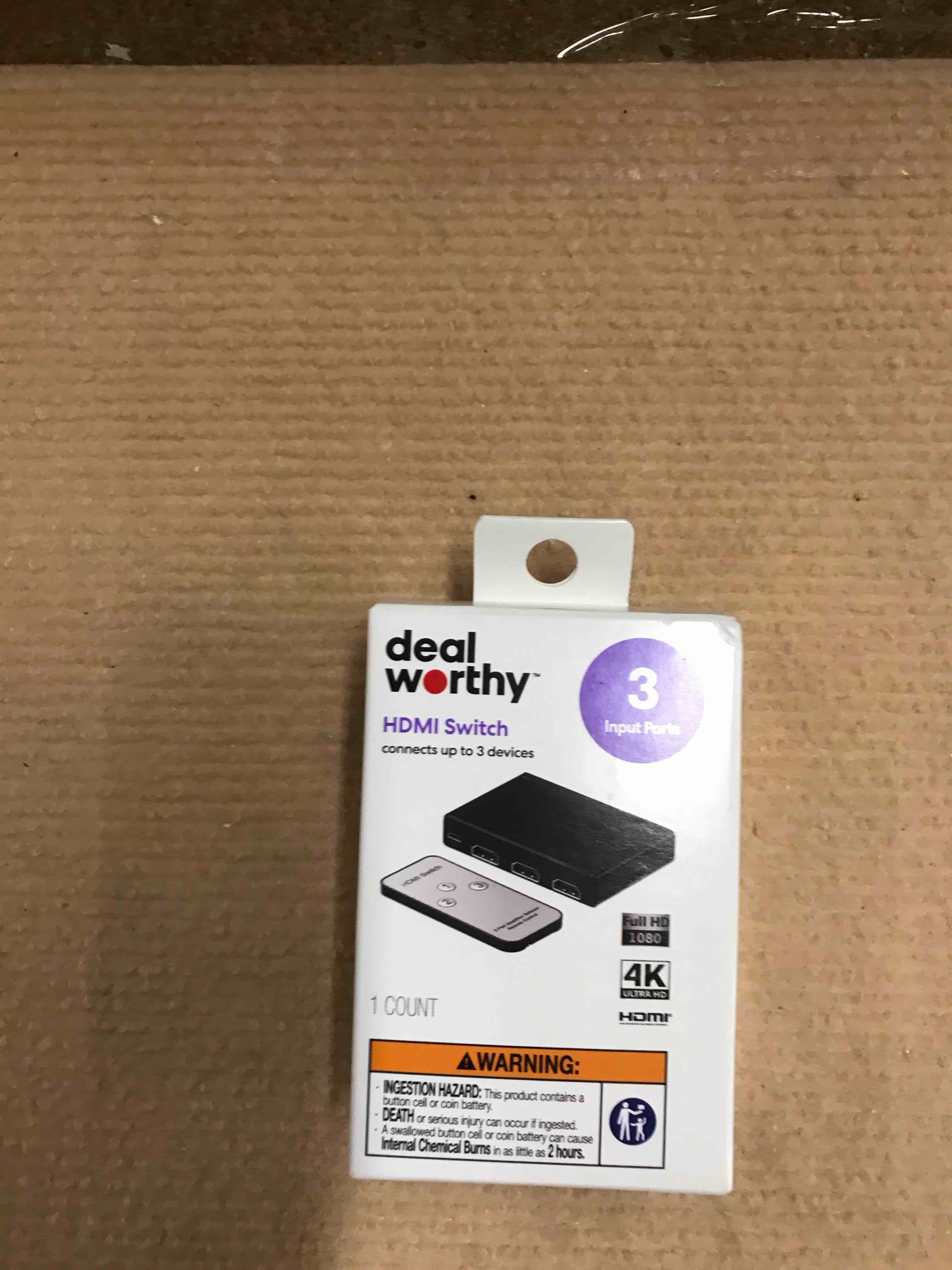 Condition photo showing New/Like New for HDMI Switch Port 3 - Dealworthy™