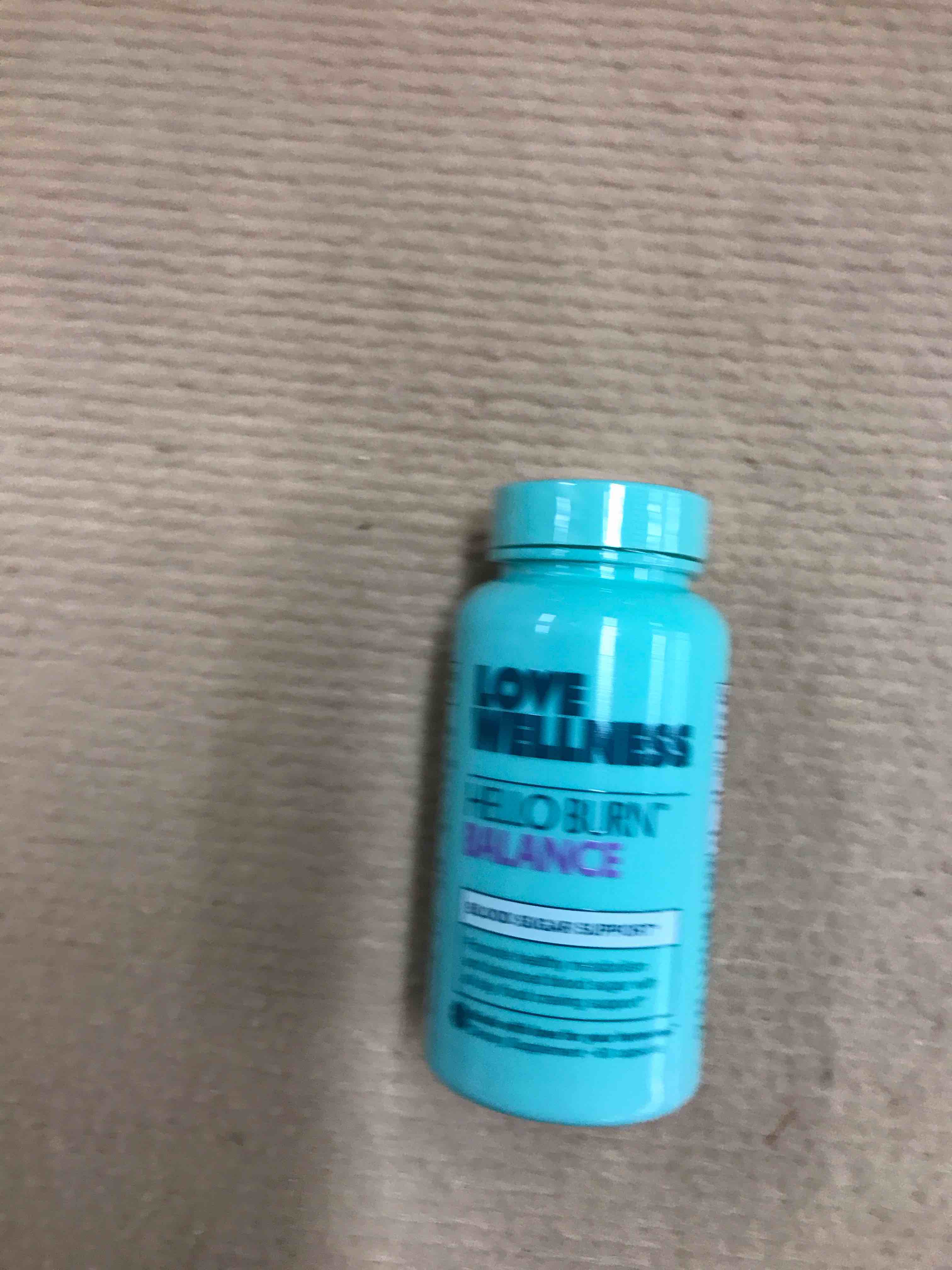 Love Wellness Hello Burn Balance Blood Sugar Support Vegan Capsules - 60ct