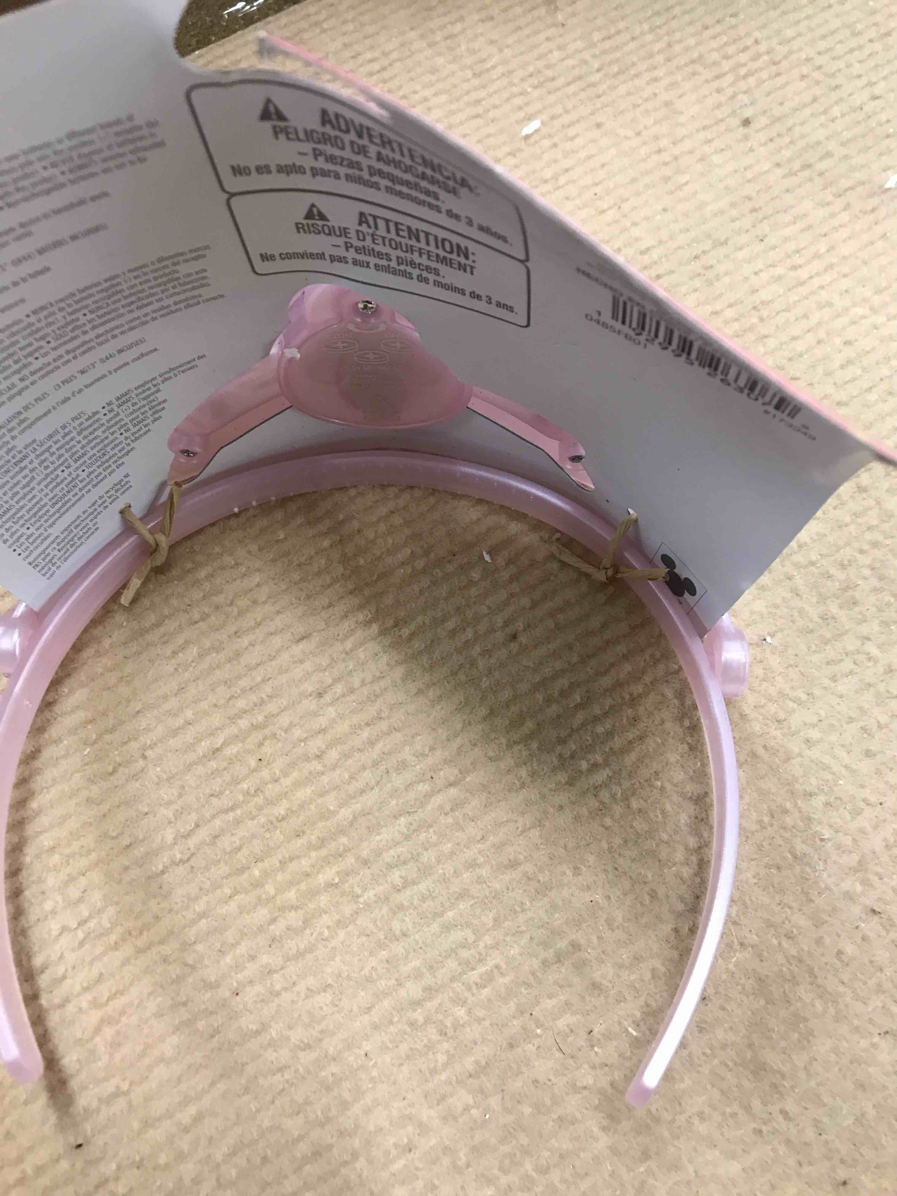 Condition photo showing As Is for Disguise Disney Princess Light Up Tiara, Official Disney Multi Princess Headpiece with Light Feature, Child Size