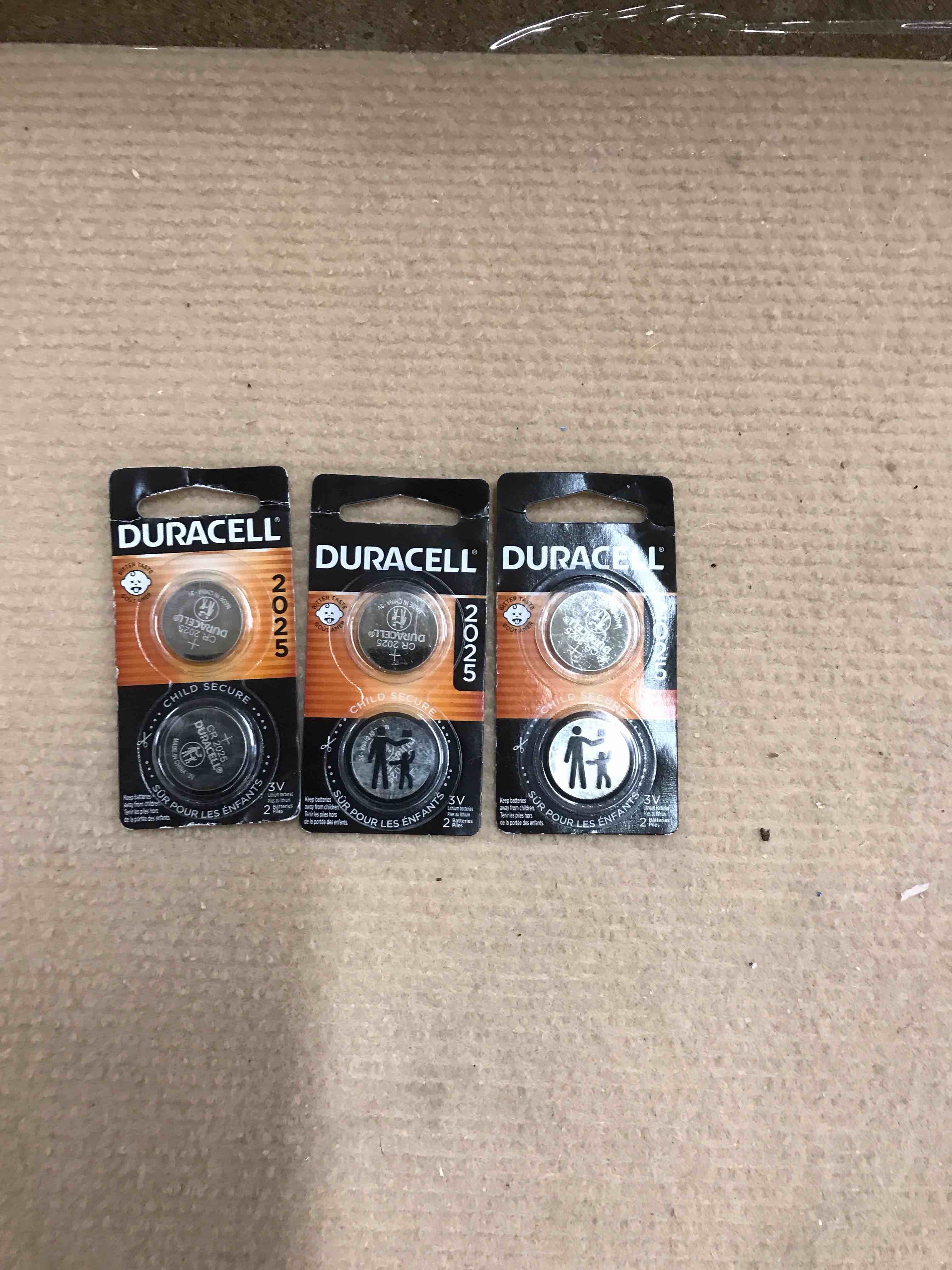 2025 Batteries set of 3 packs