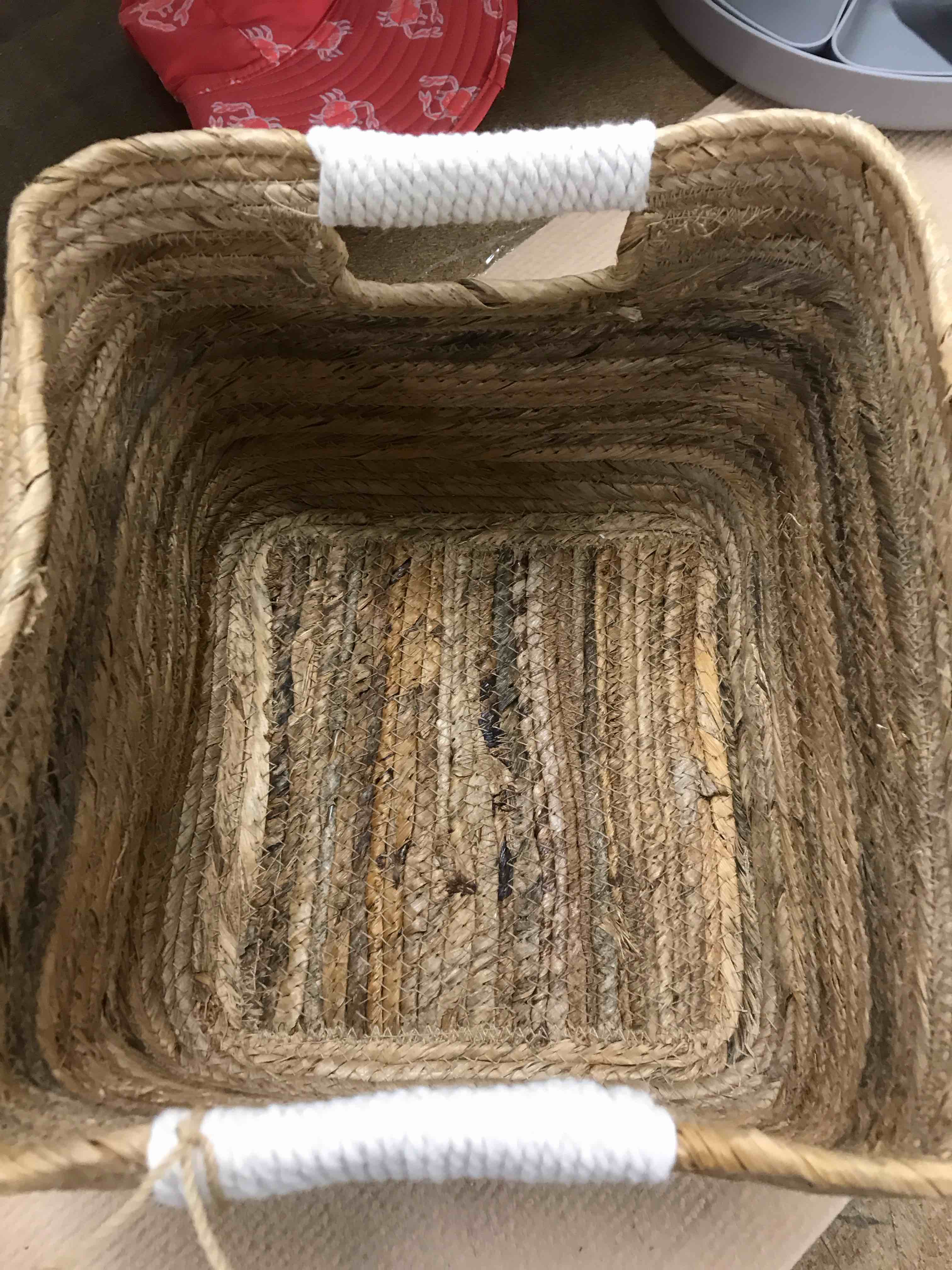 Woven Rectangular Banana Sewing Basket - Brightroom™