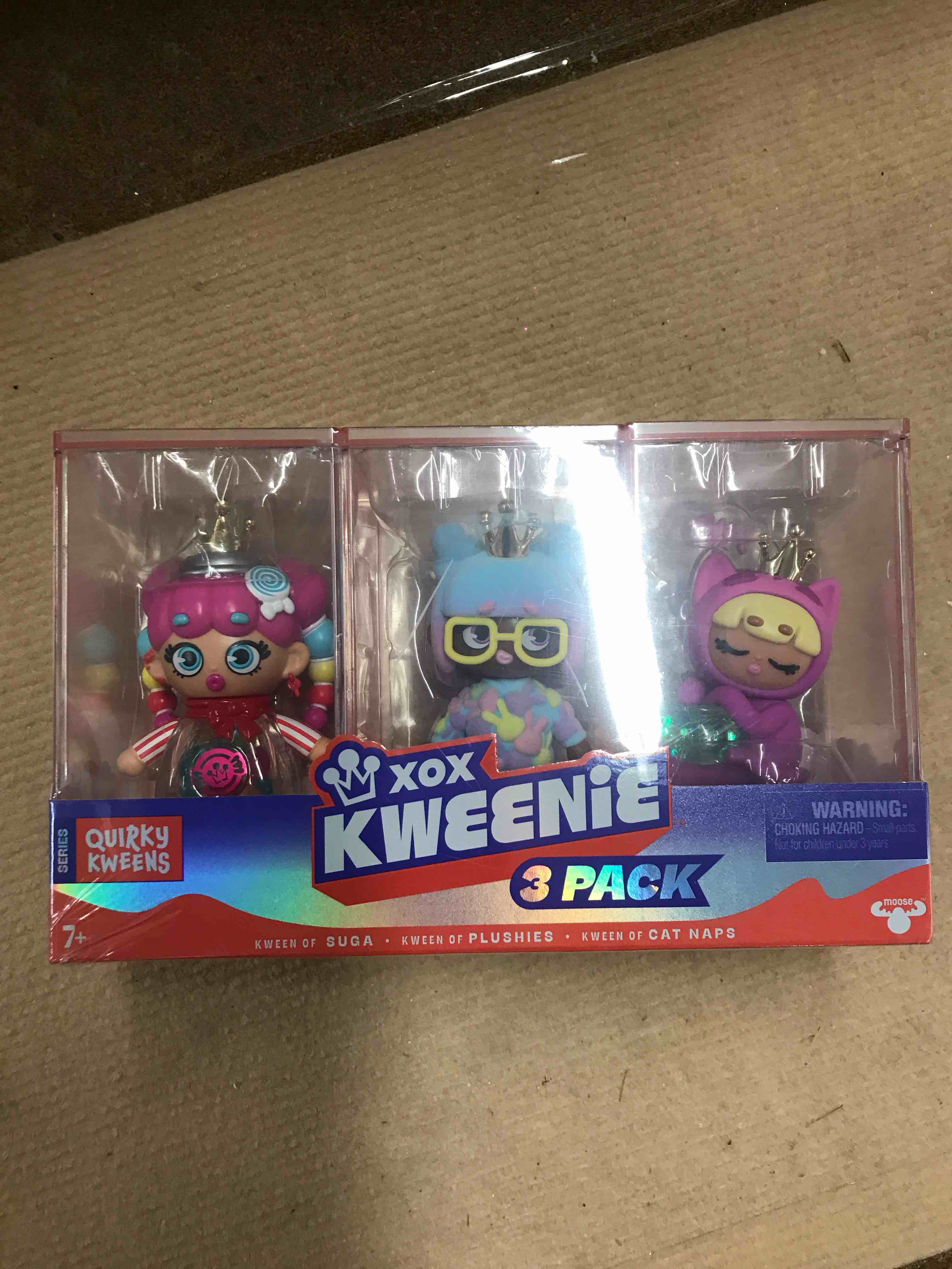 XOX Kweenie 3-Pack Quirky Collectible Dolls – Surprise Fashion Figures with Accessories  for Kids Ages 4+