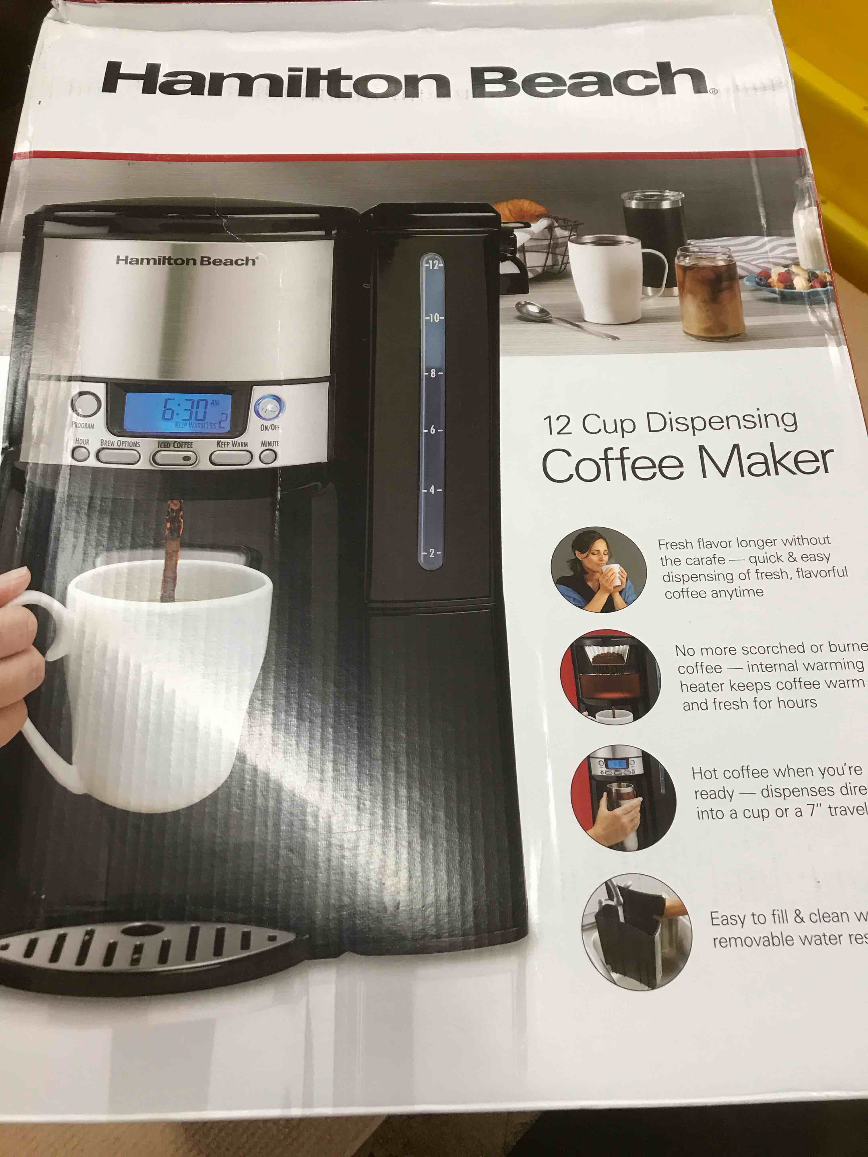 Hamilton Beach - BrewStation 12-Cup Coffee Maker - Black