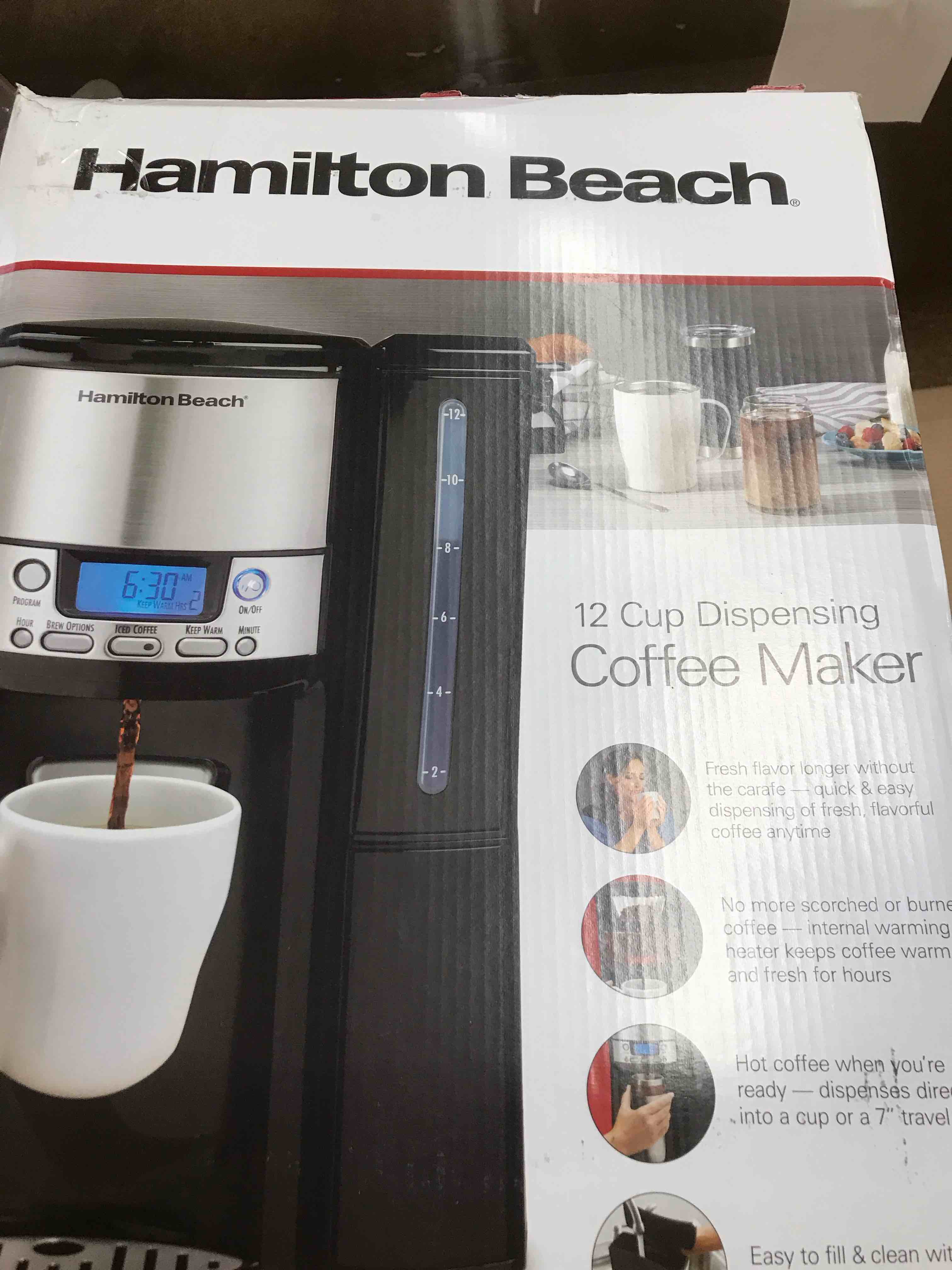 Hamilton Beach - BrewStation 12-Cup Coffee Maker - Black