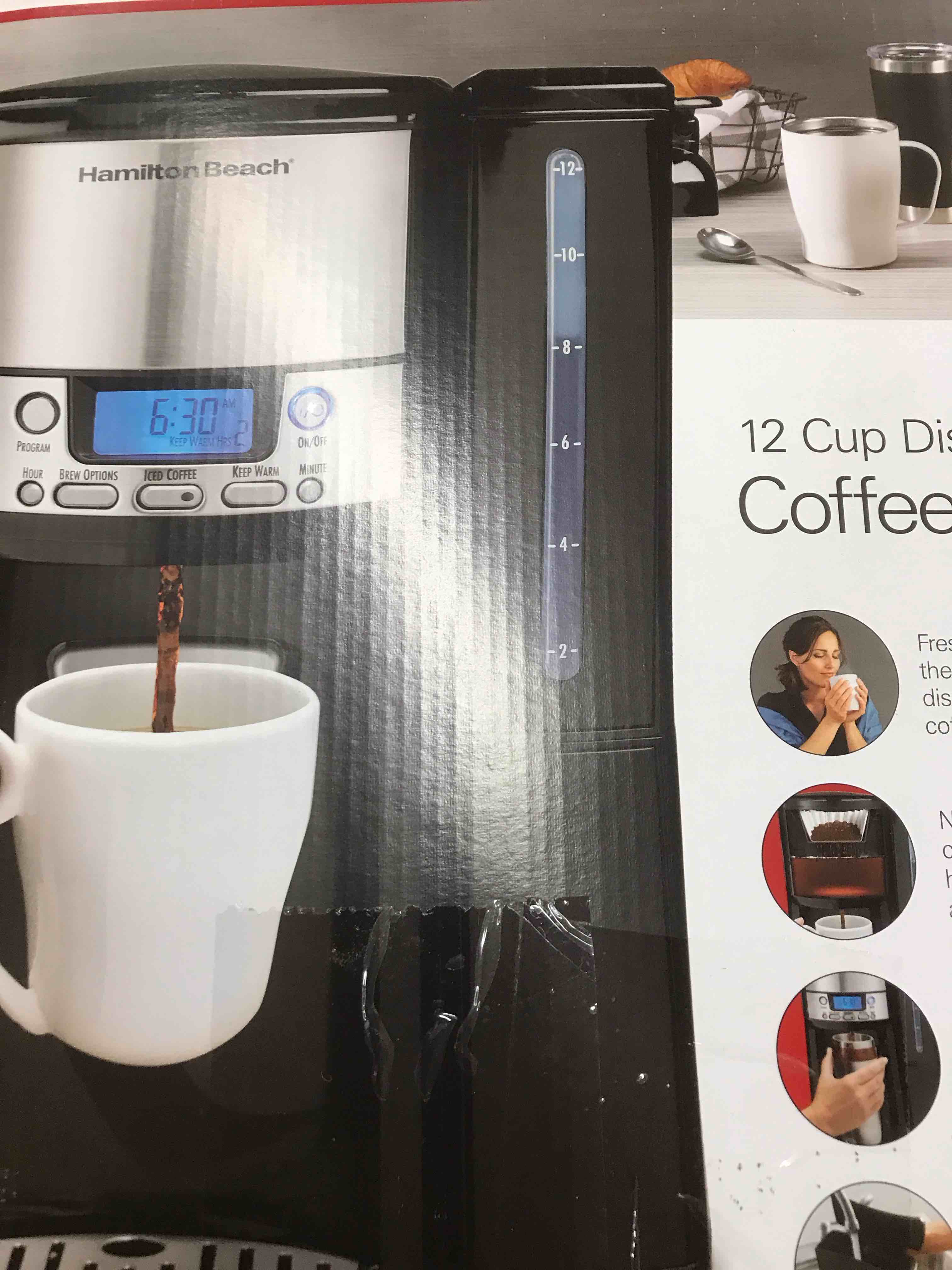 Hamilton Beach - BrewStation 12-Cup Coffee Maker - Black