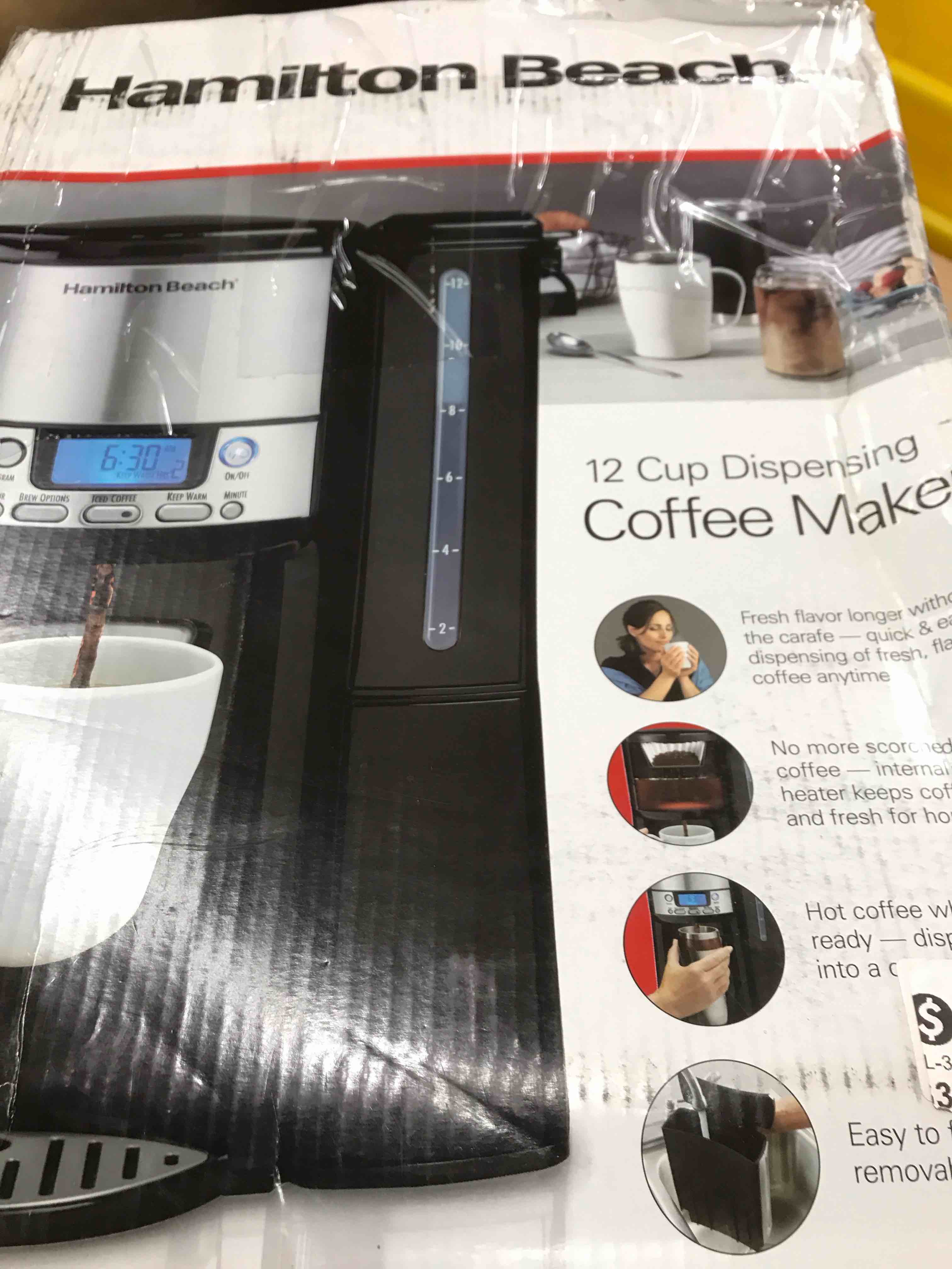 Hamilton Beach - BrewStation 12-Cup Coffee Maker - Black